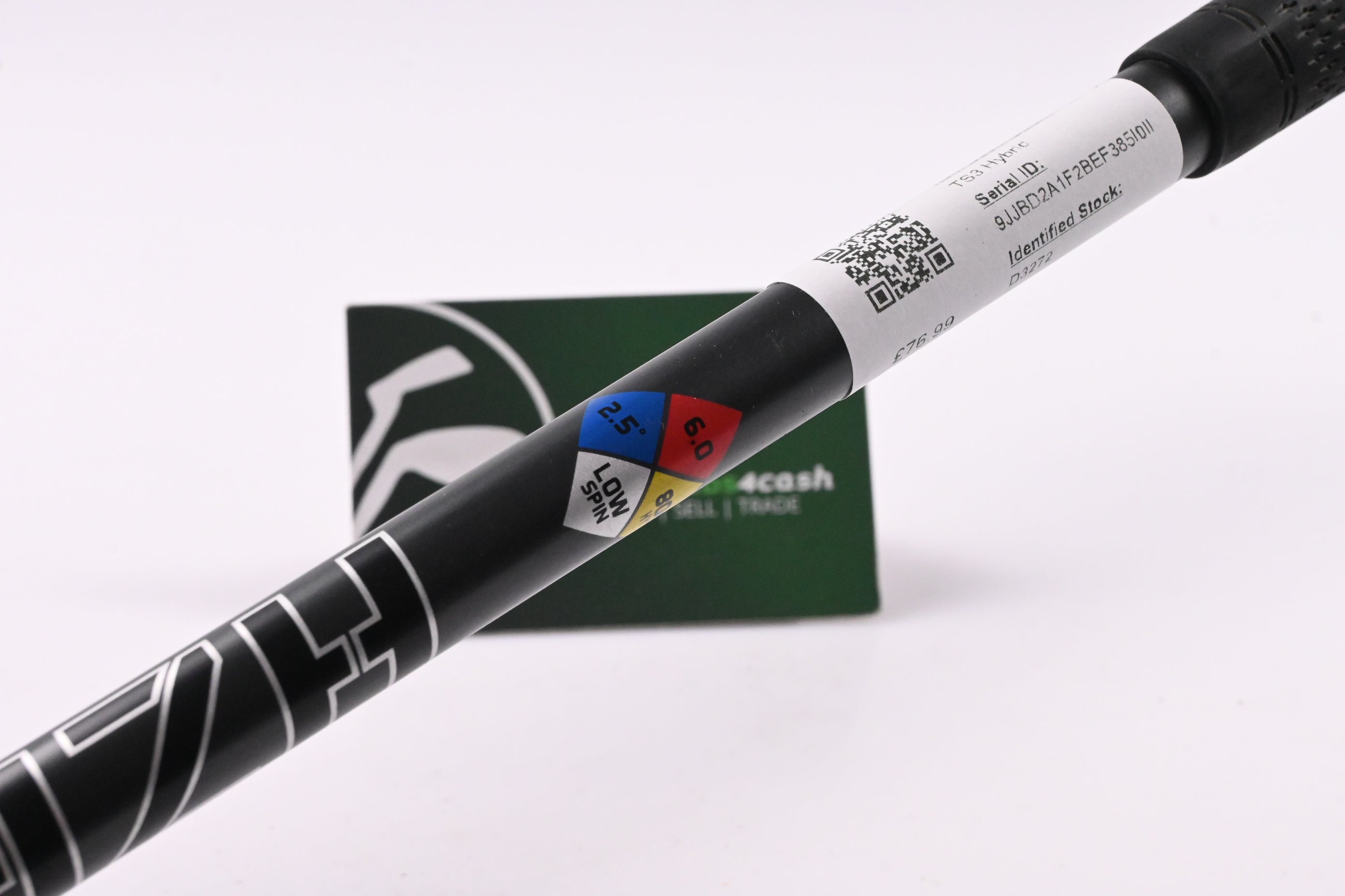 Left Hand Titleist TS3 #3 Hybrid / 19 Degree / Stiff Flex HZRDUS Smoke Black 80