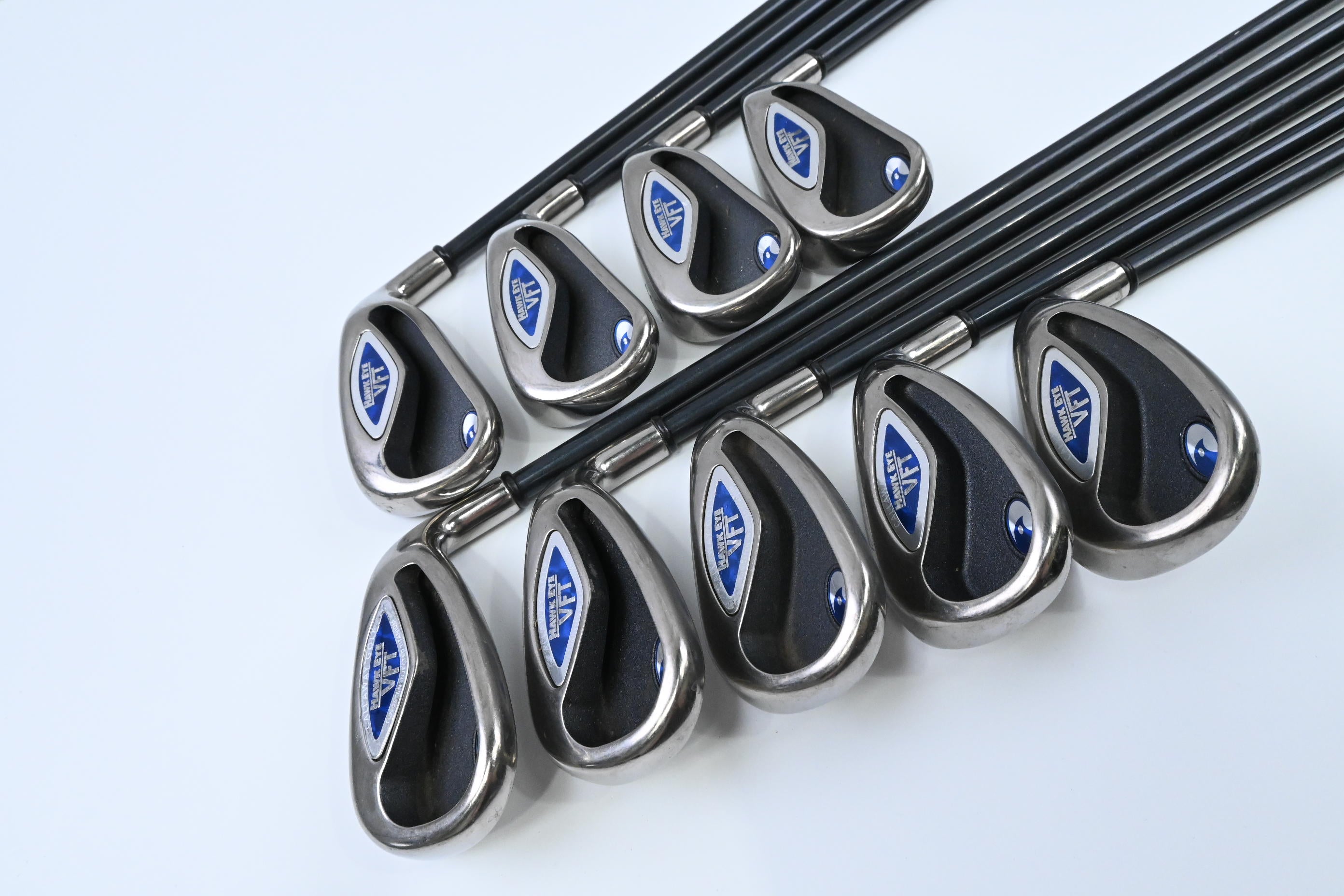 Callaway Hawk Eye VFT Irons / 4-PW+AW+SW / Regular Flex System 75 Shafts