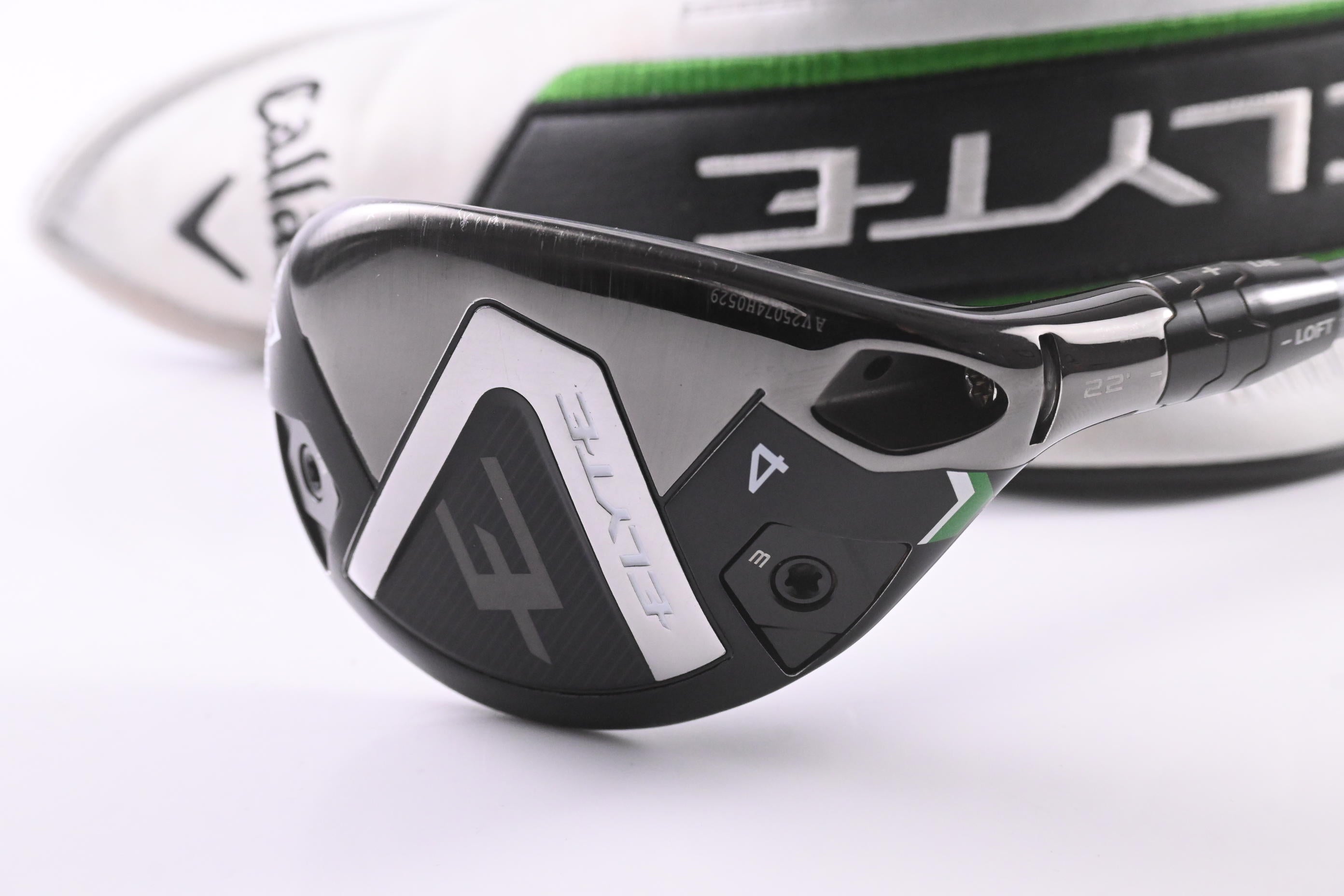 Callaway Elyte #4 Hybrid / 22 Degree / Stiff Flex Denali Charcoal 70 Shaft