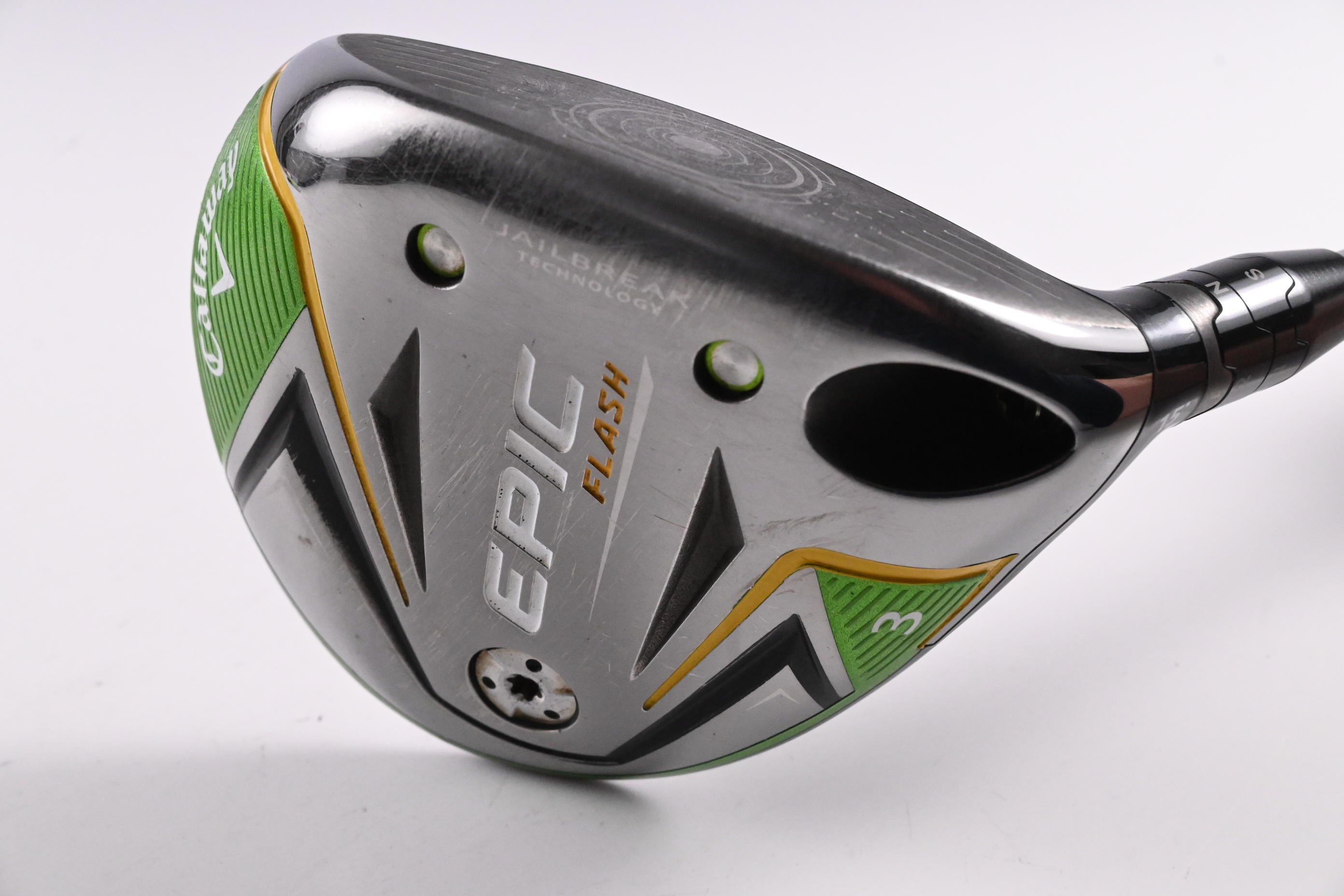 Callaway Epic Flash #3 Wood / 15 Degree / Stiff Flex Project X Evenflow Green 65