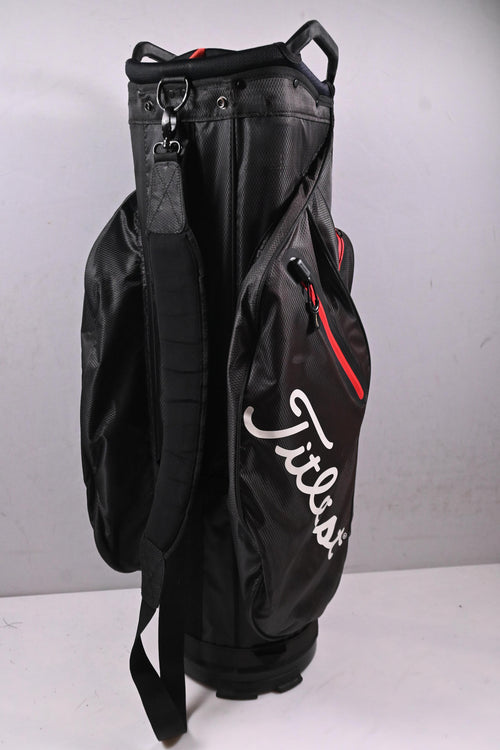 Titleist StaDry Cart Bag / 14-Way Divider / Black, Red