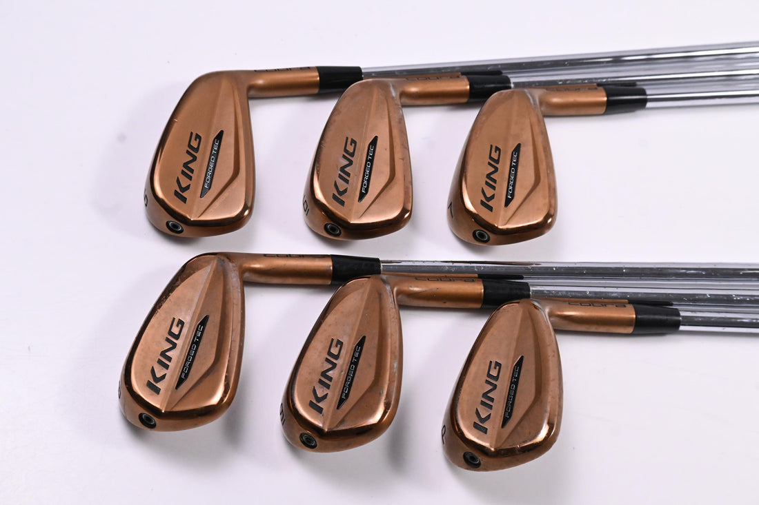 Cobra King Forged Tec Copper Irons / 5-PW / Stiff Flex KBS $-Taper Lite Shafts