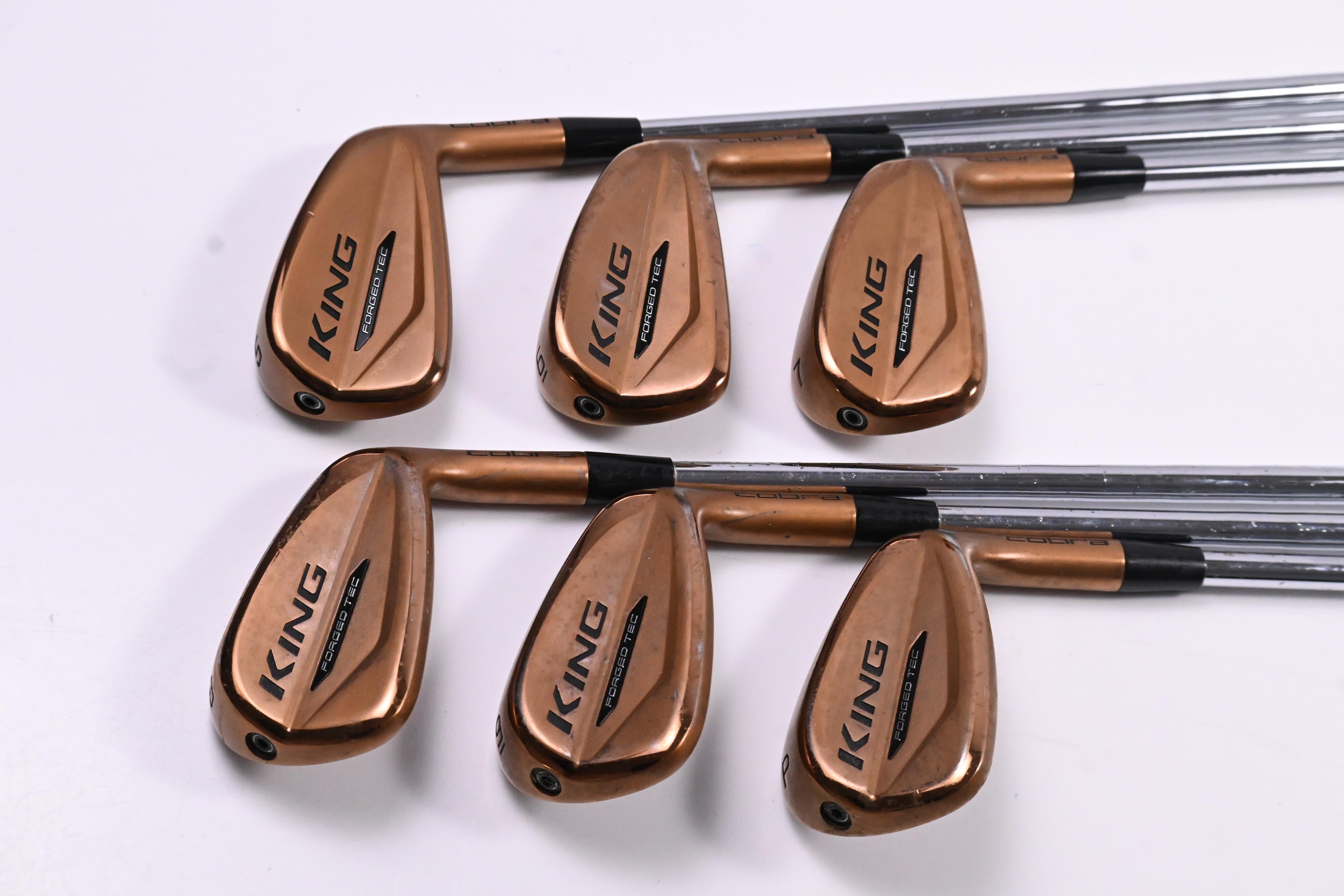 Cobra King Forged Tec Copper Irons / 5-PW / Stiff Flex KBS $-Taper Lite Shafts
