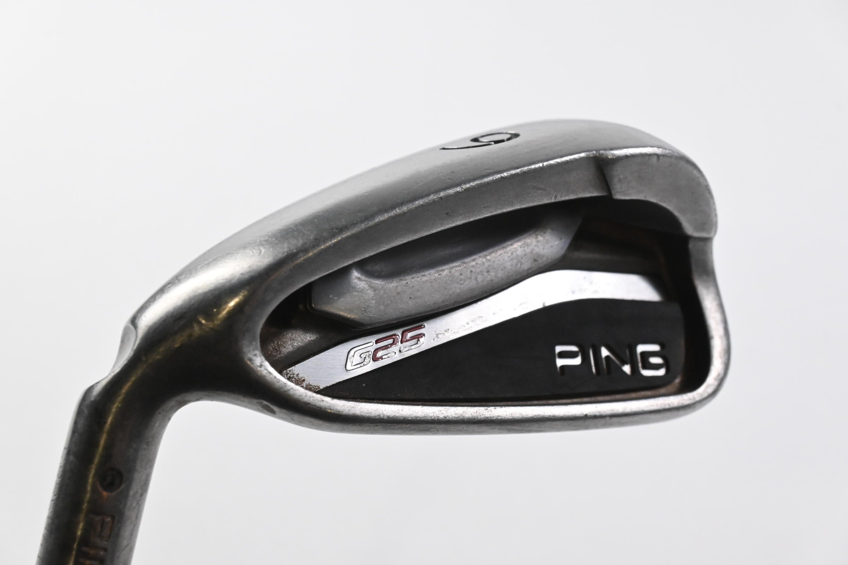 Ping G25 #6 Iron / Black Dot / Stiff Flex Ping CFS Shaft