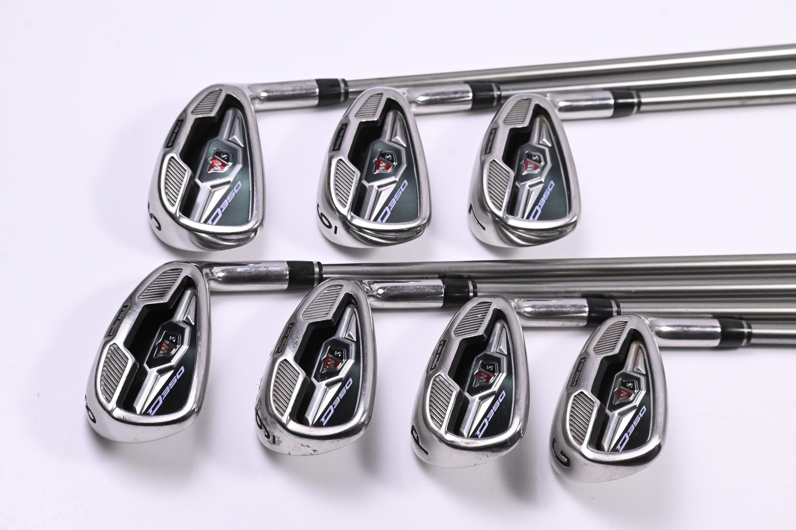 Wilson D350 Irons / 5-PW+GW / Regular Flex UST Mamiya Elements 59 Shafts