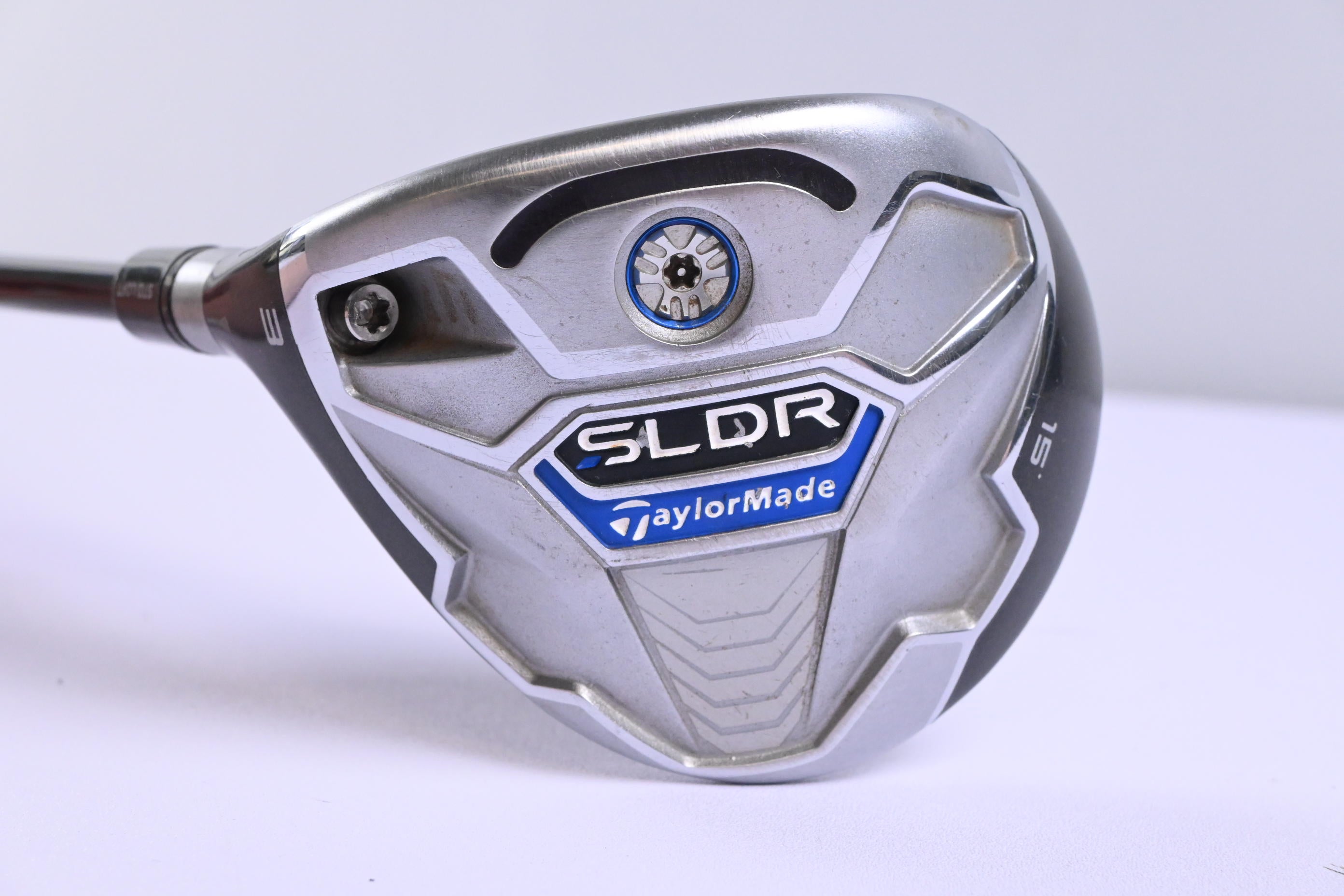 Left Hand Taylormade SLDR #3 Wood / 15 Degree / Stiff Flex Kuro Kage 70 Shaft