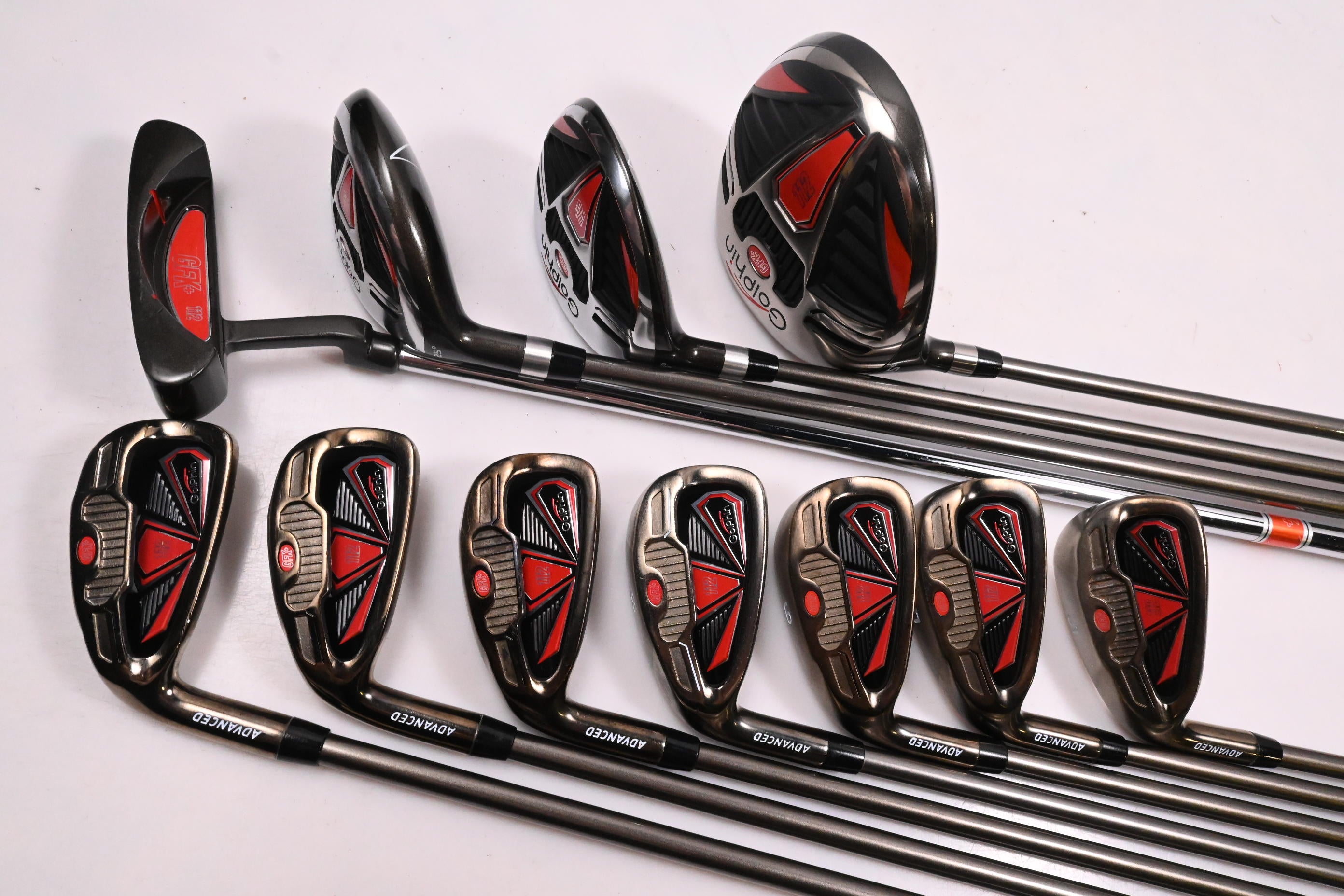 Left Hand Golphin 112 Package Set / Woods, Irons, Putter, Bag