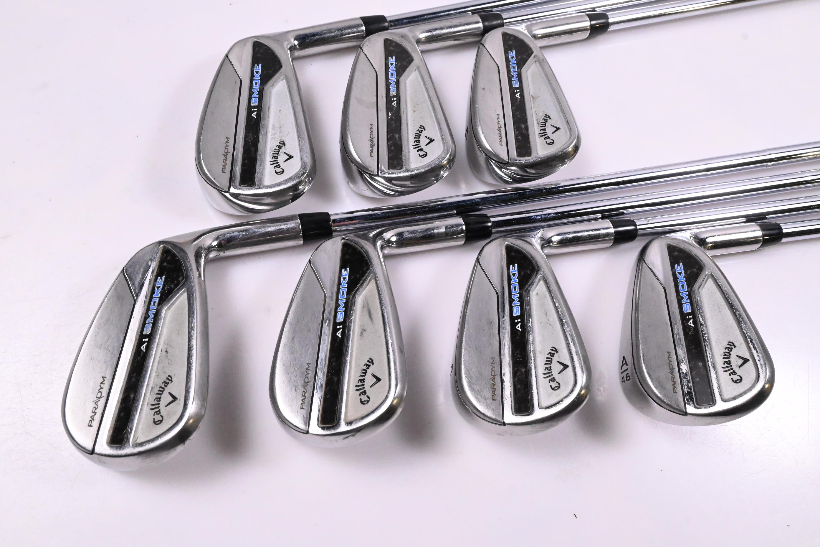 Callaway Paradym Ai Smoke Irons / 5-PW+GW / Stiff Flex Elevate MPH 95 Shafts