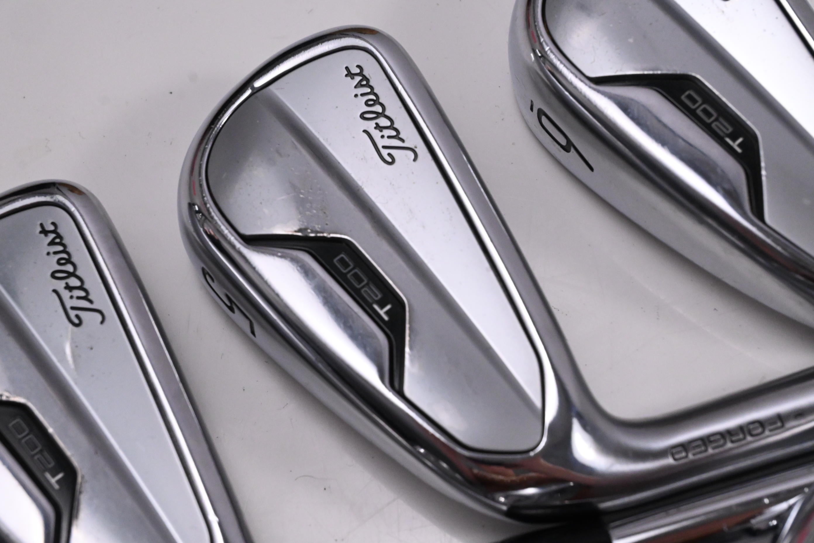 Left Hand Titleist T200 2021 Irons / 4-PW / Stiff Flex Dynamic Gold S300 Shafts