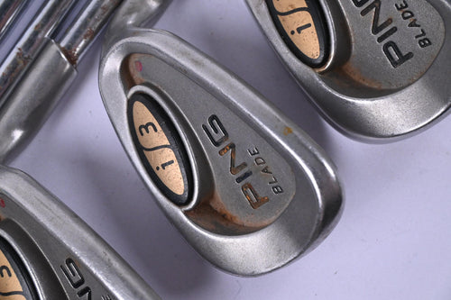 Ping i3 Irons / 3-PW+GW+SW / Red Dot / Stiff Flex Ping Z-Z65 Shafts