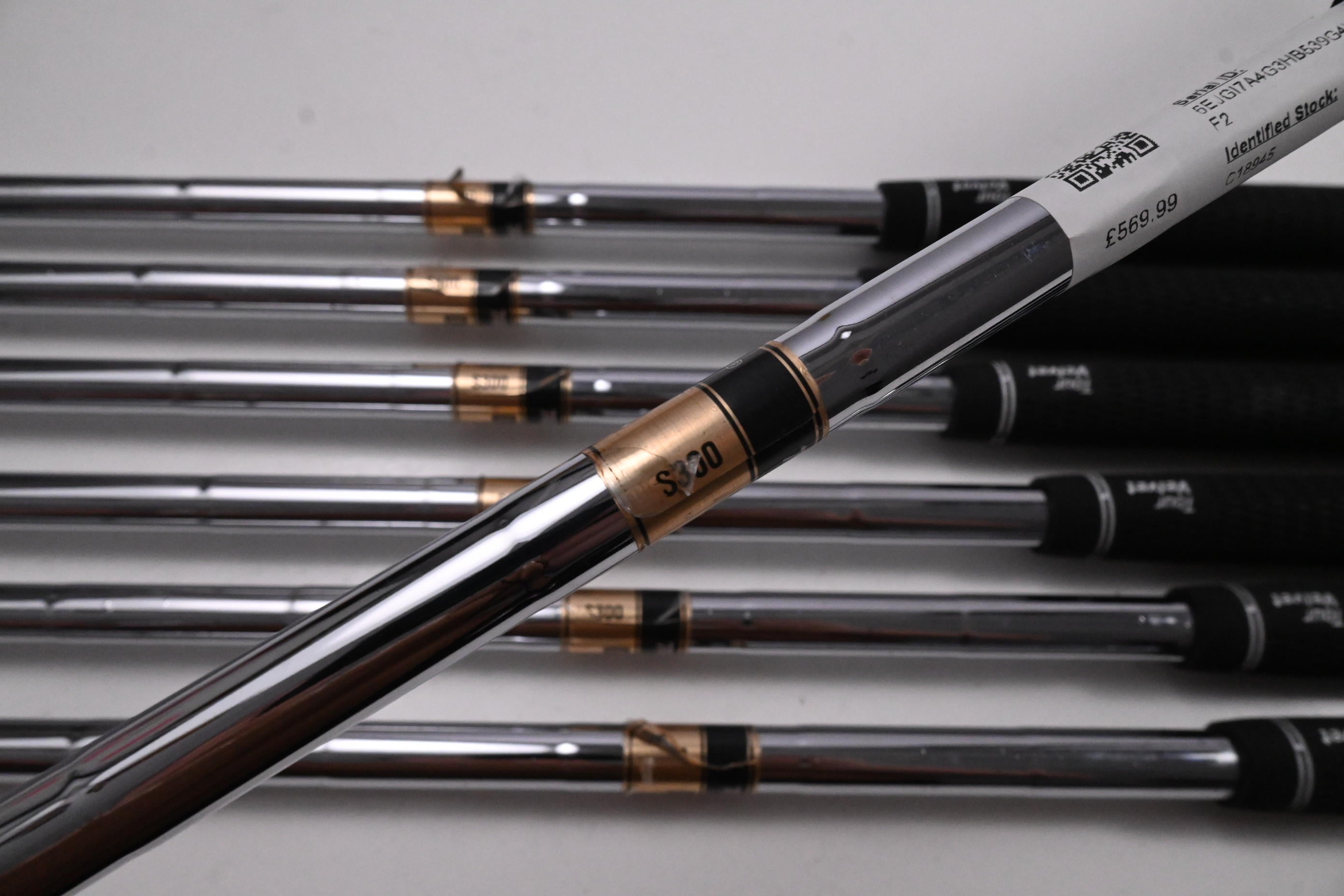 Left Hand Titleist T200 2021 Irons / 4-PW / Stiff Flex Dynamic Gold S300 Shafts