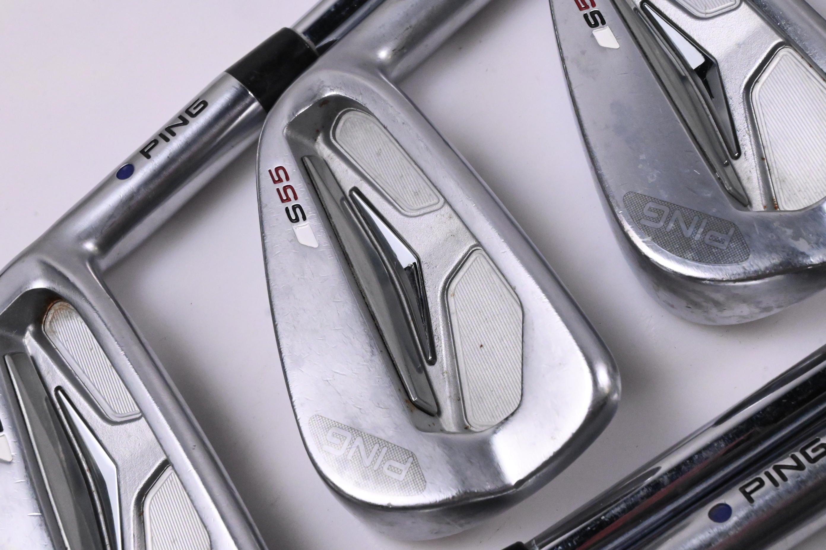 Ping S55 Irons / 3-PW / Blue Dot / Stiff Flex Ping Shafts