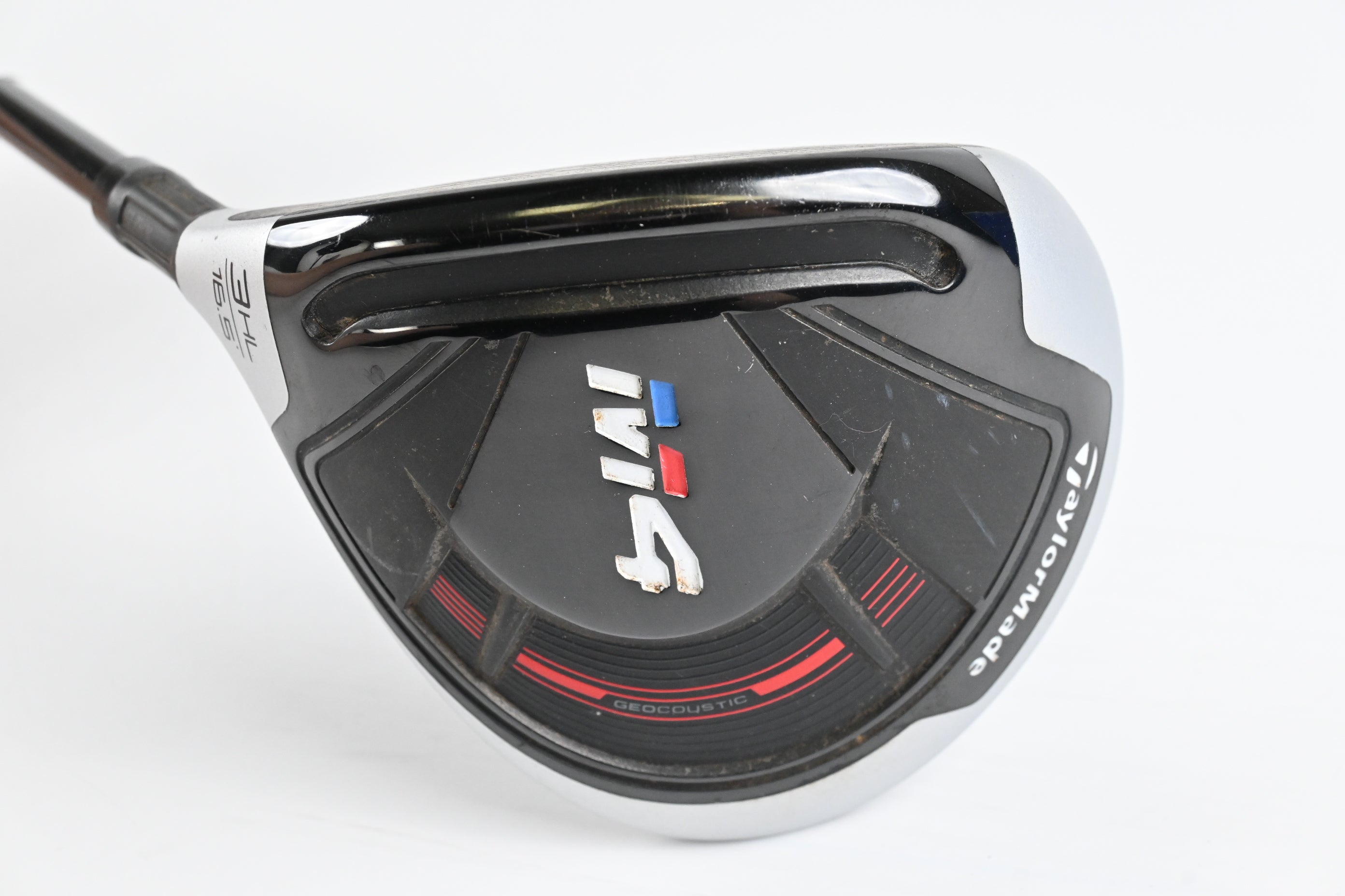 Left Hand Taylormade M4 #3 Wood / 16.5 Degree / Regular Flex Fujikura Atmos Red