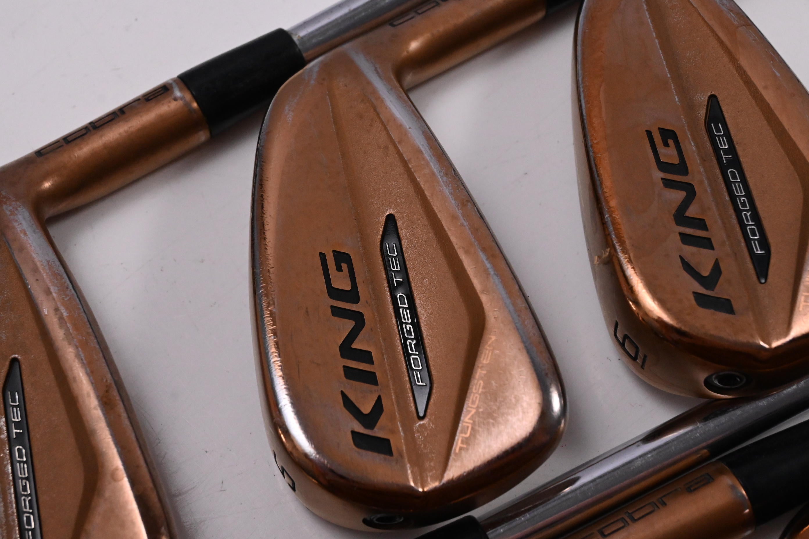Cobra King Forged Tec Copper Irons / 4-PW / Stiff Flex KBS $-Taper Lite Shafts