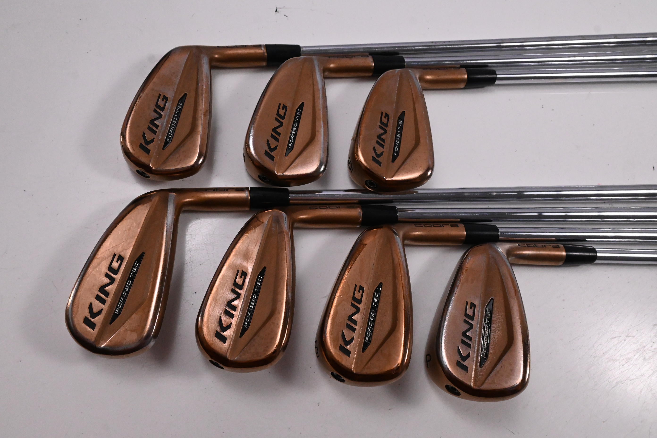 Cobra King Forged Tec Copper Irons / 4-PW / Stiff Flex KBS $-Taper Lite Shafts