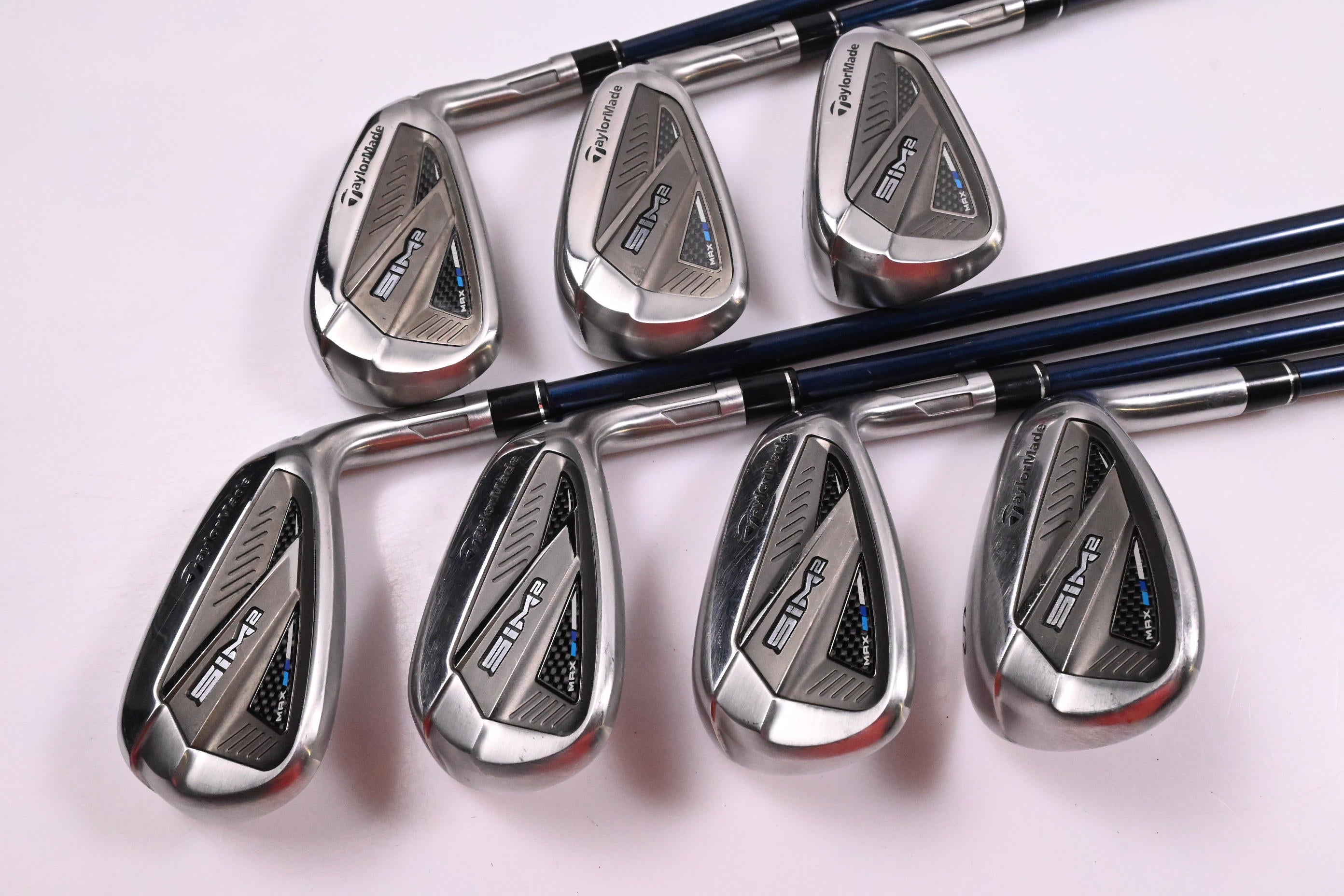 Taylormade SIM2 Max Irons / 5-PW+SW / Regular Flex Fujikura Ventus Blue 6 Shafts