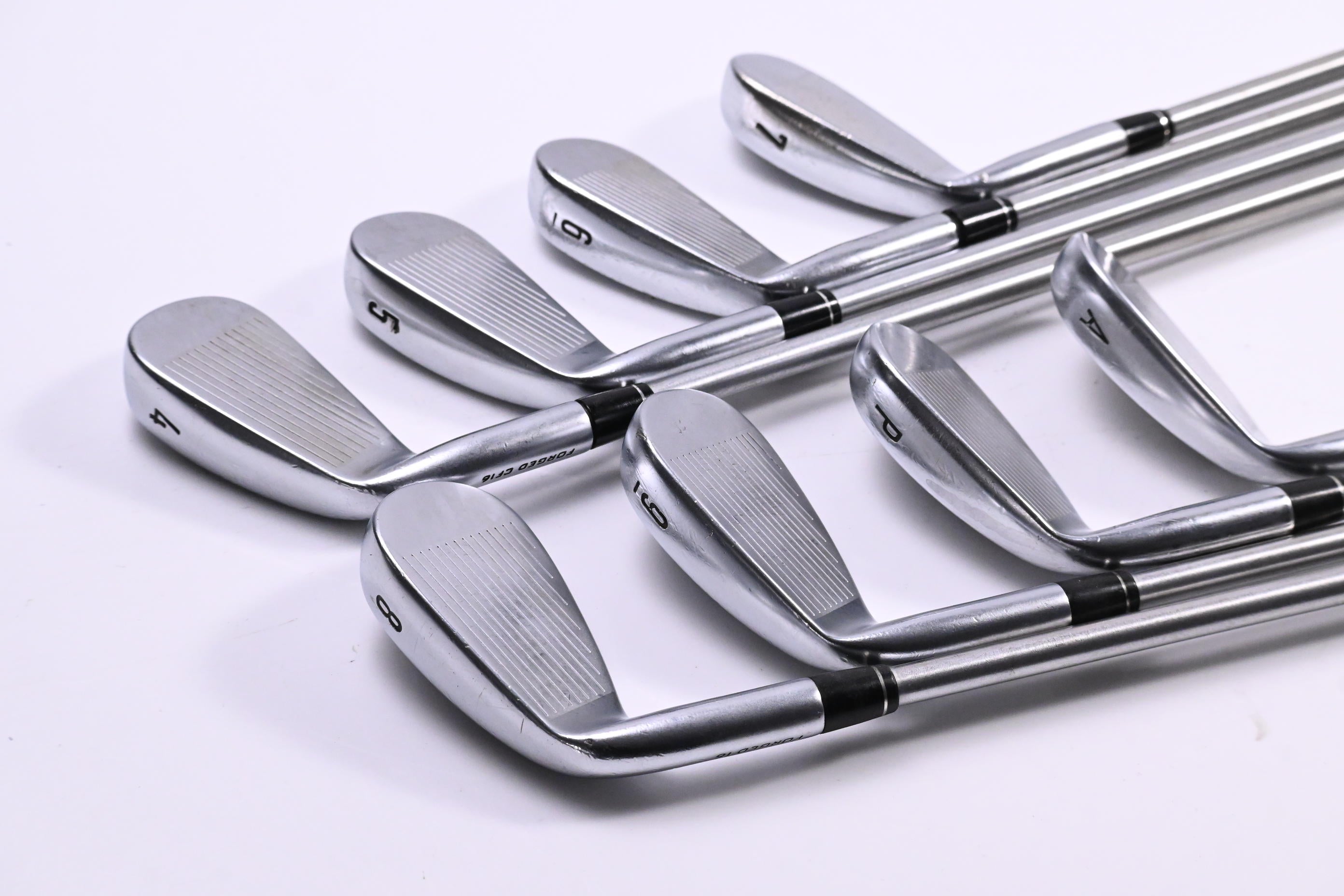 Callaway Apex CF16 Irons / 4-PW+AW / Stiff Flex KBS Tour C-Taper 120 Shafts