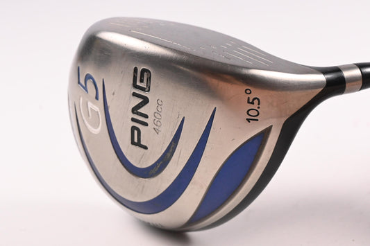 Ping G5 Driver / 10.5 Degree / Stiff Flex Grafalloy Prolaunch Blue 65 Shaft