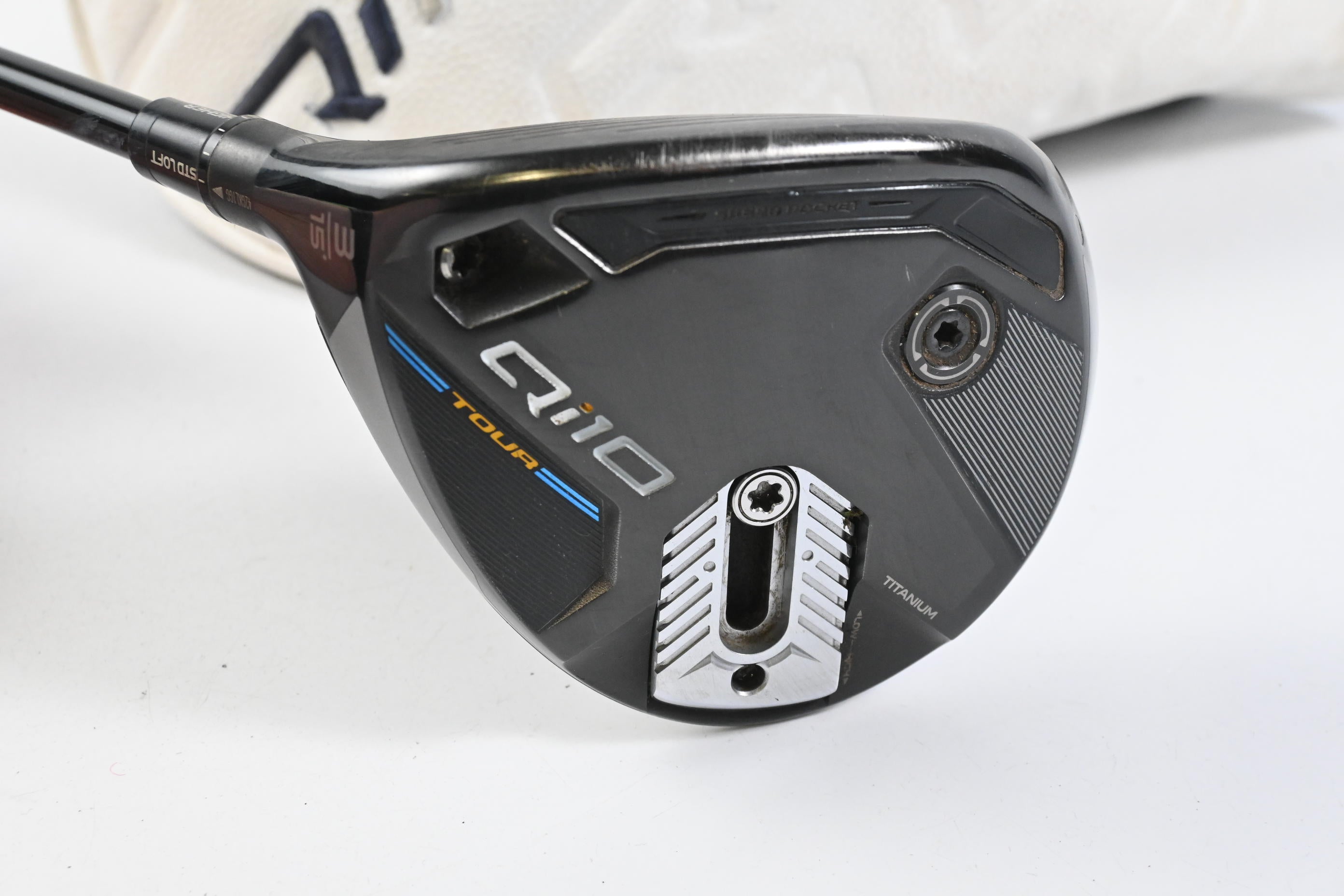 Left Hand Taylormade Qi10 Tour #3 Wood / 15 Degree / Stiff Flex Hzrdus Gen 4