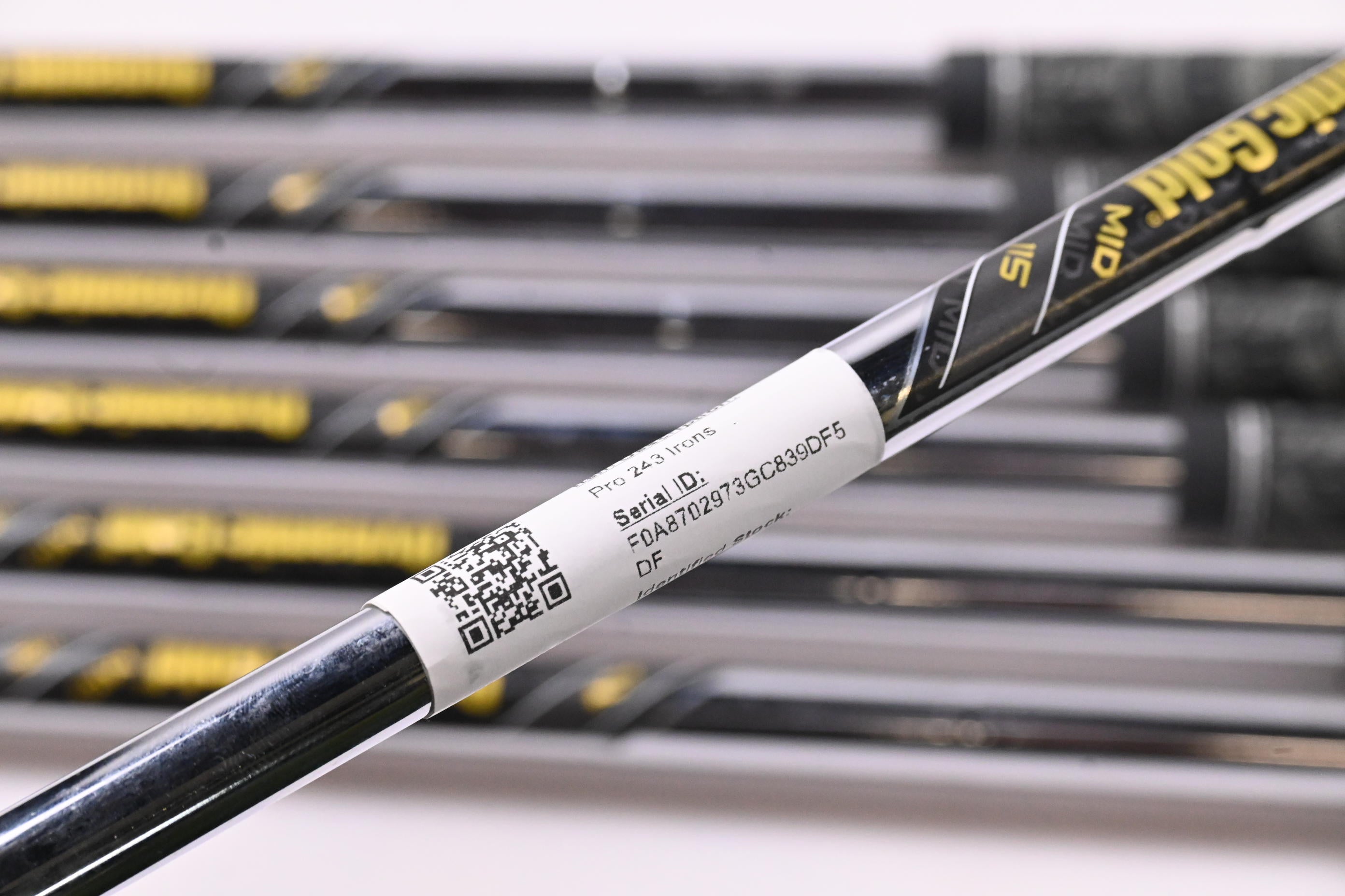 Mizuno Pro 243 Irons / 4-PW / Stiff Flex Dynamic Gold MID 115 S300 Shafts