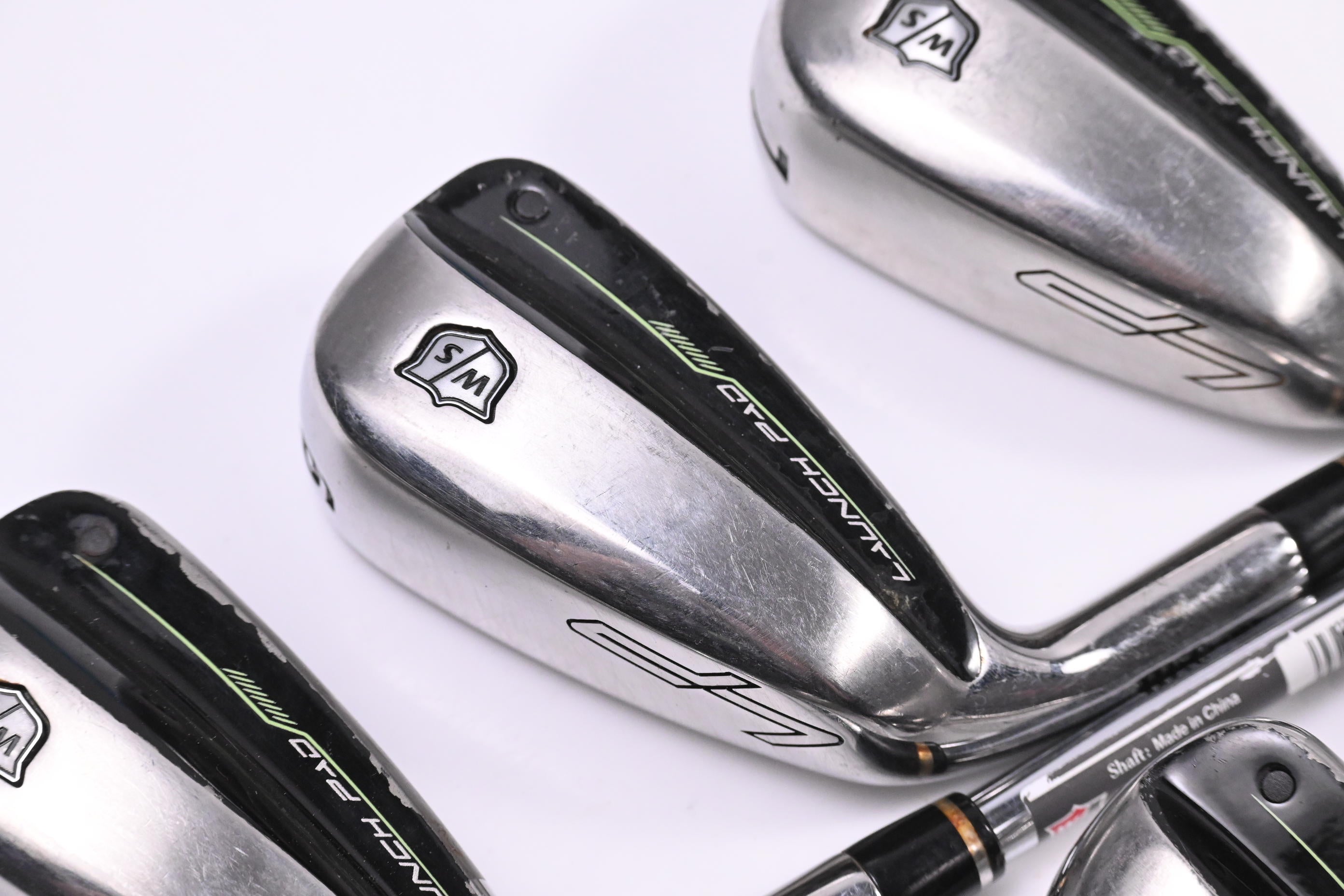 Left Hand Wilson Launch Pad 2022 Irons / 5-PW / Regular Flex KBS Max Ultralite