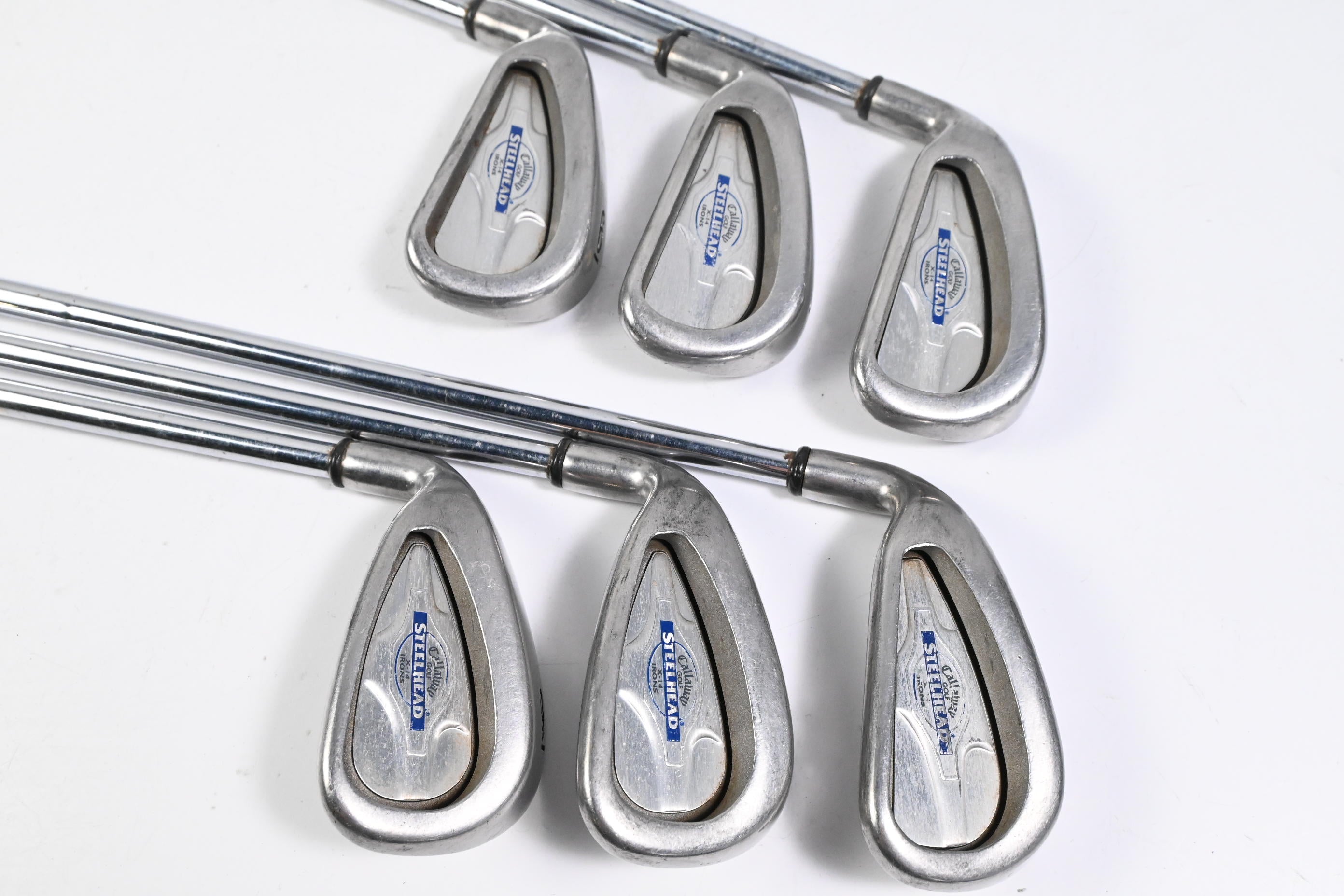 Left Hand Callaway X-14 Irons / 4-9i / Regular Flex Callaway Steelhead Shafts