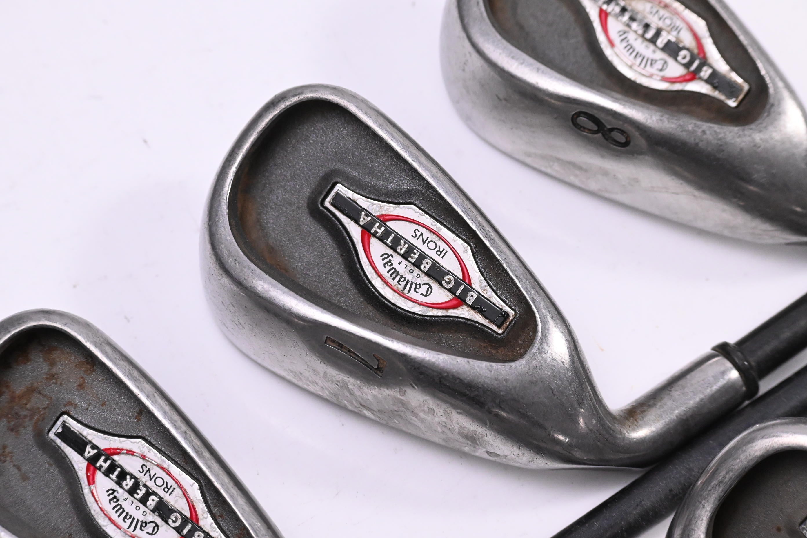 Left Hand Callaway Big Bertha 2002 Irons / 6-PW+GW / Regular Flex Callaway 75