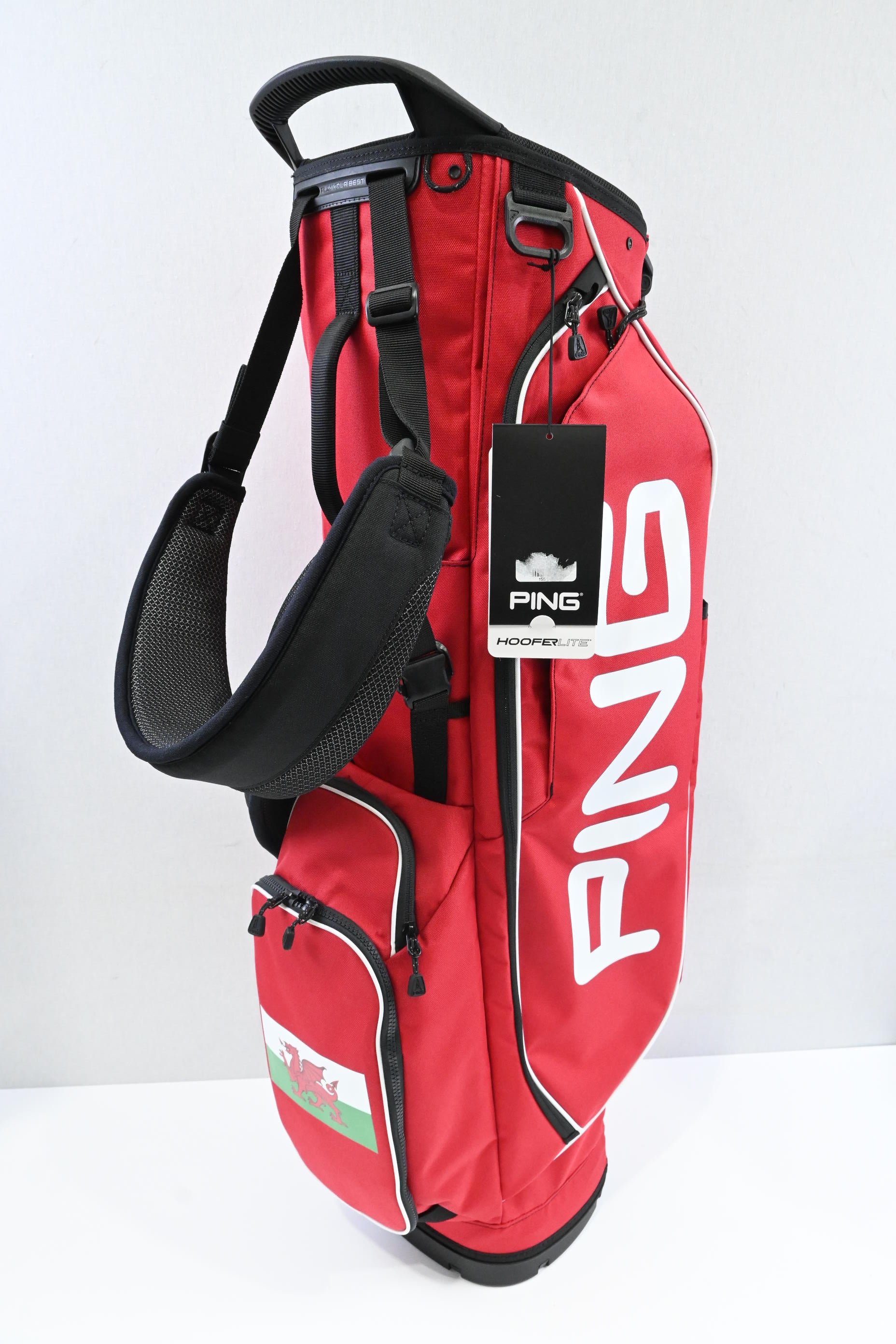 Ping Hoofer Lite Stand Bag / 4-Way Divider / Red