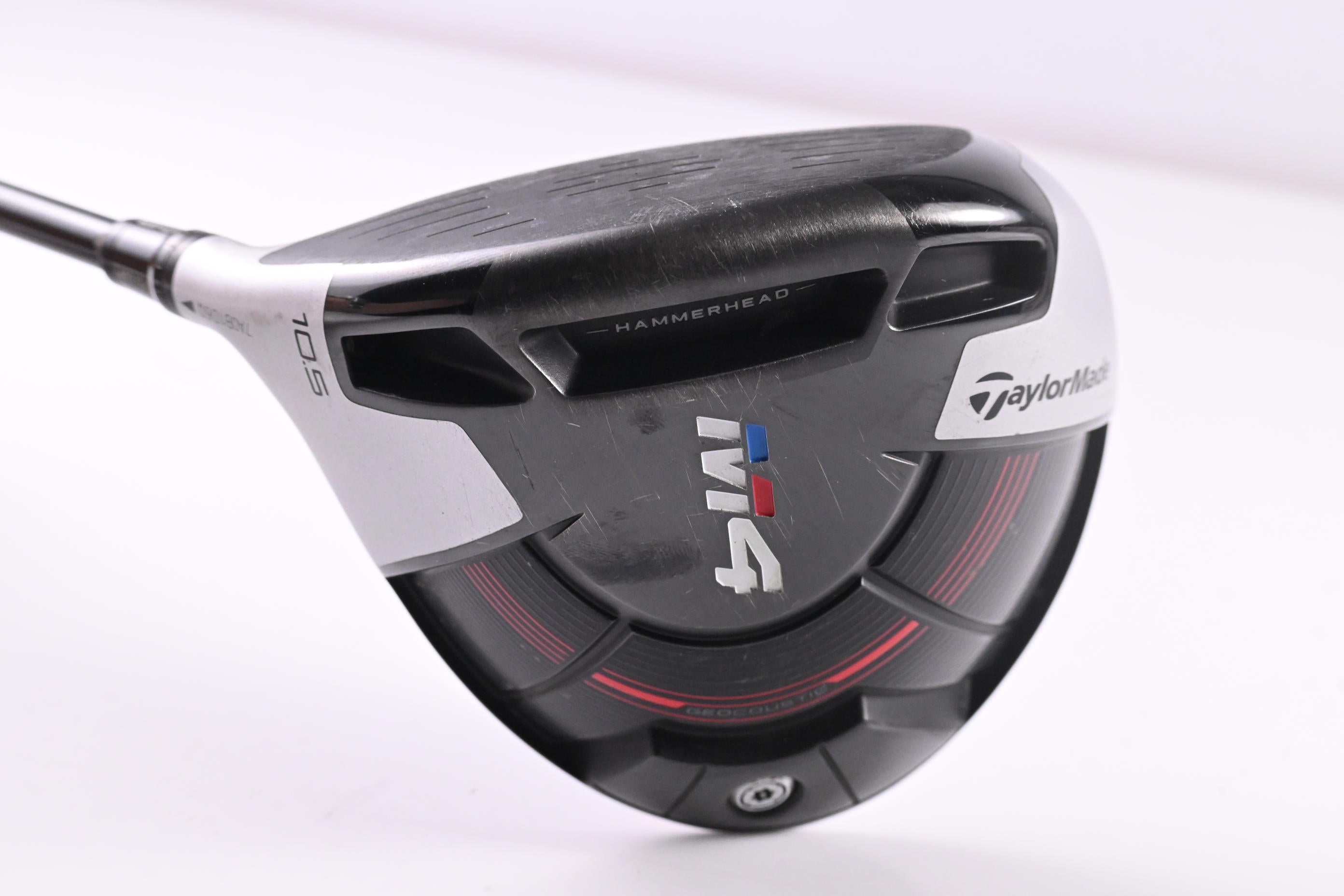 Left Hand Taylormade M4 Driver / 10.5 Degree / Regular Flex Atmos Red 5 Shaft
