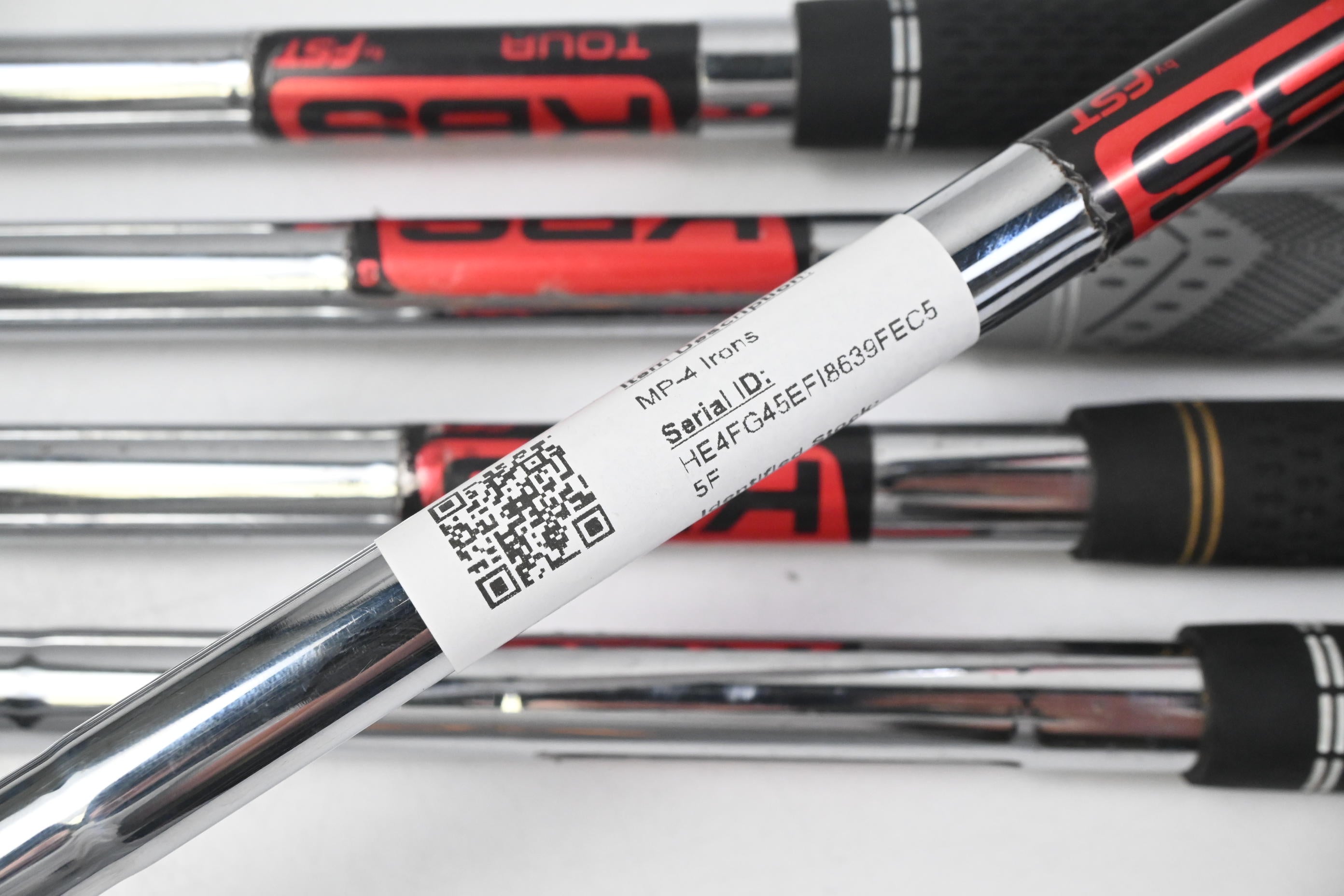 Mizuno MP-4 Irons / 6-PW / Stiff Flex KBS Tour Shafts