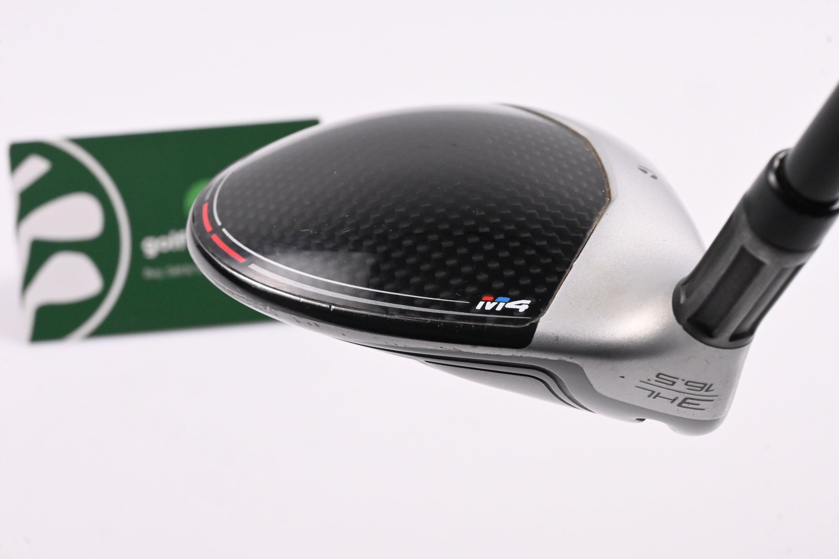 Left Hand Taylormade M4 #3 Wood / 16.5 Degree / Regular Flex Atmos Red 5 Shaft