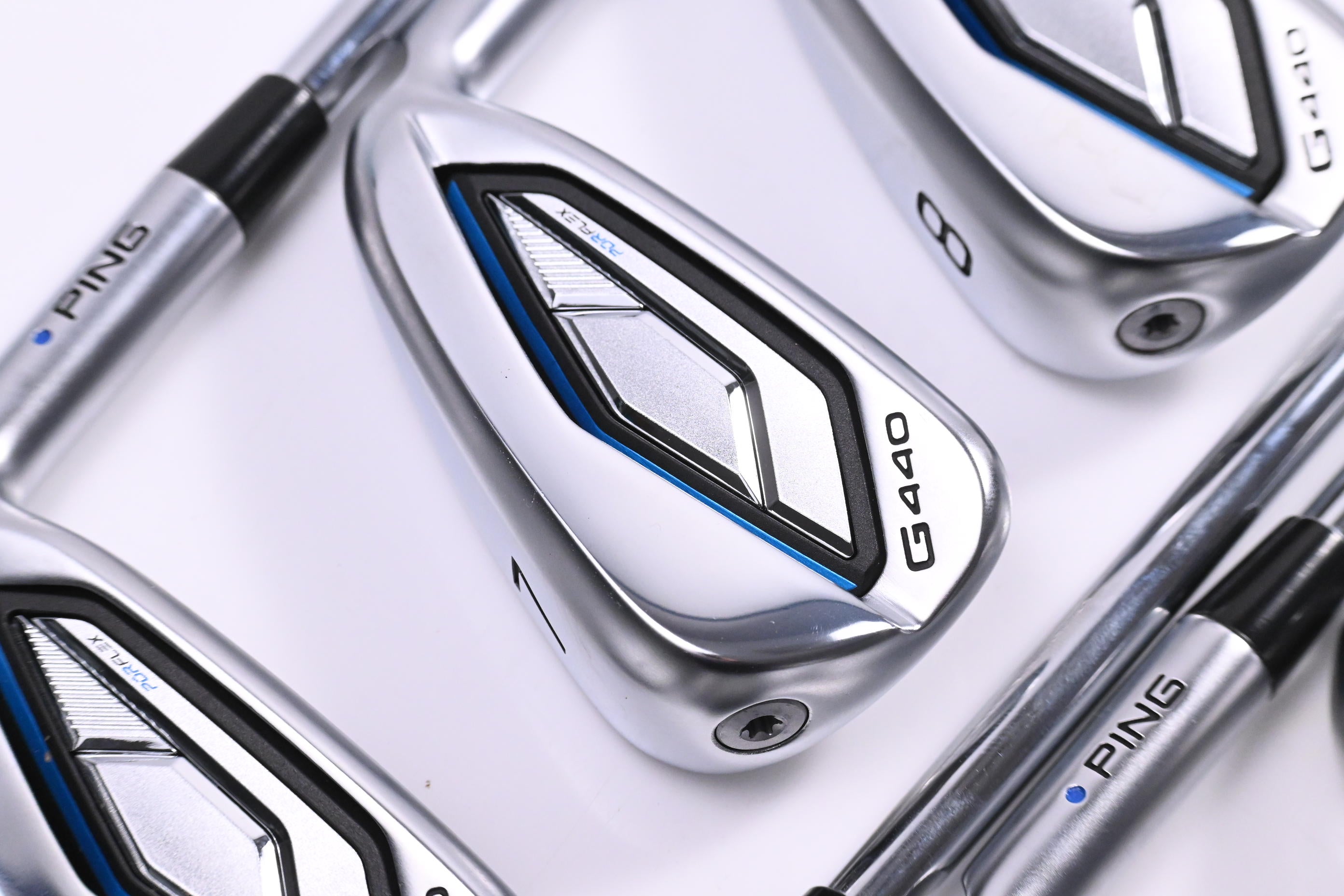 Ping G440 Irons / 6-PW+UW+56° / Blue Dot / Regular Flex Ping AWT 3.0 Shafts