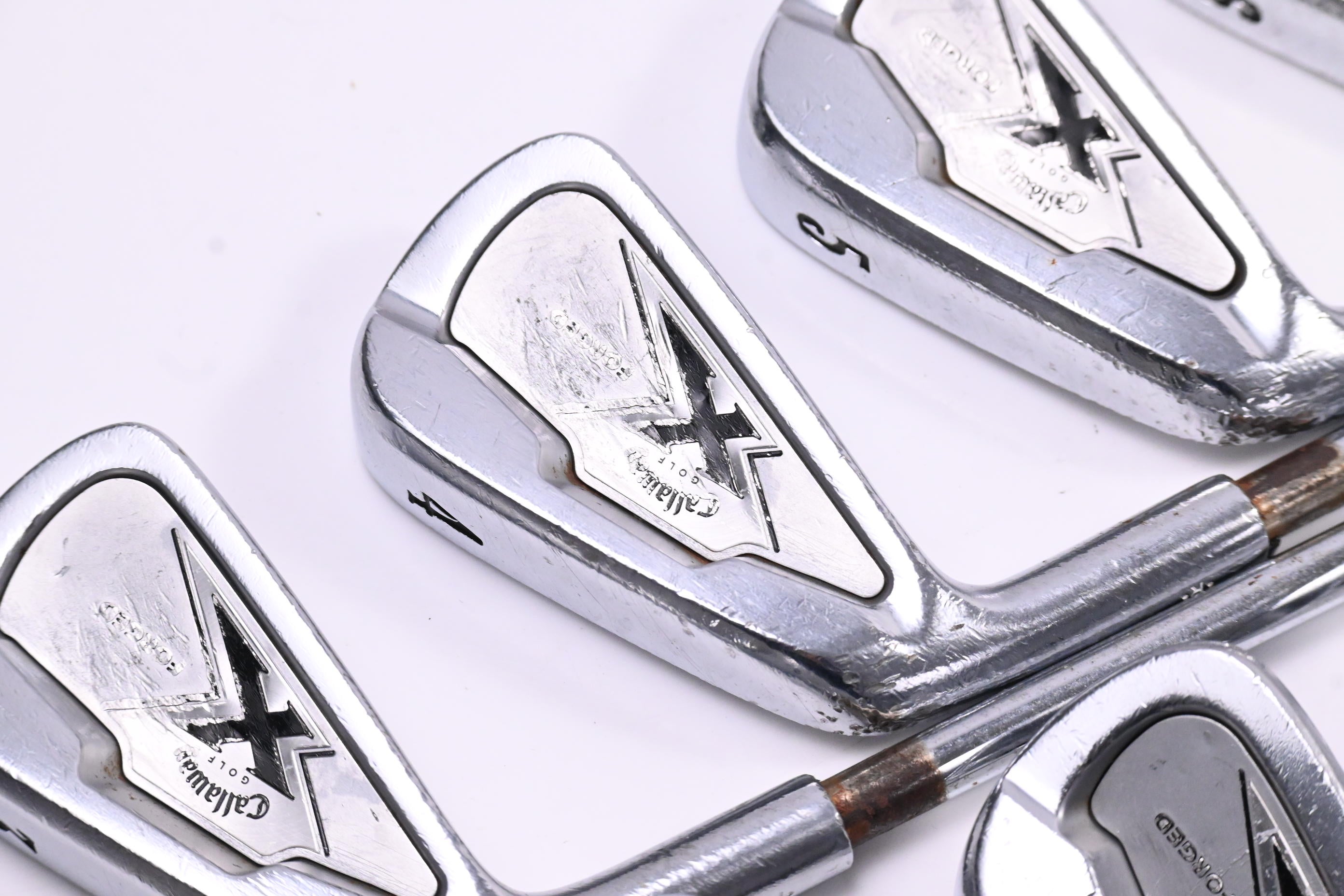 Left Hand Callaway X-Forged 2007 Irons / 3-PW / Stiff Flex Project X Rifle