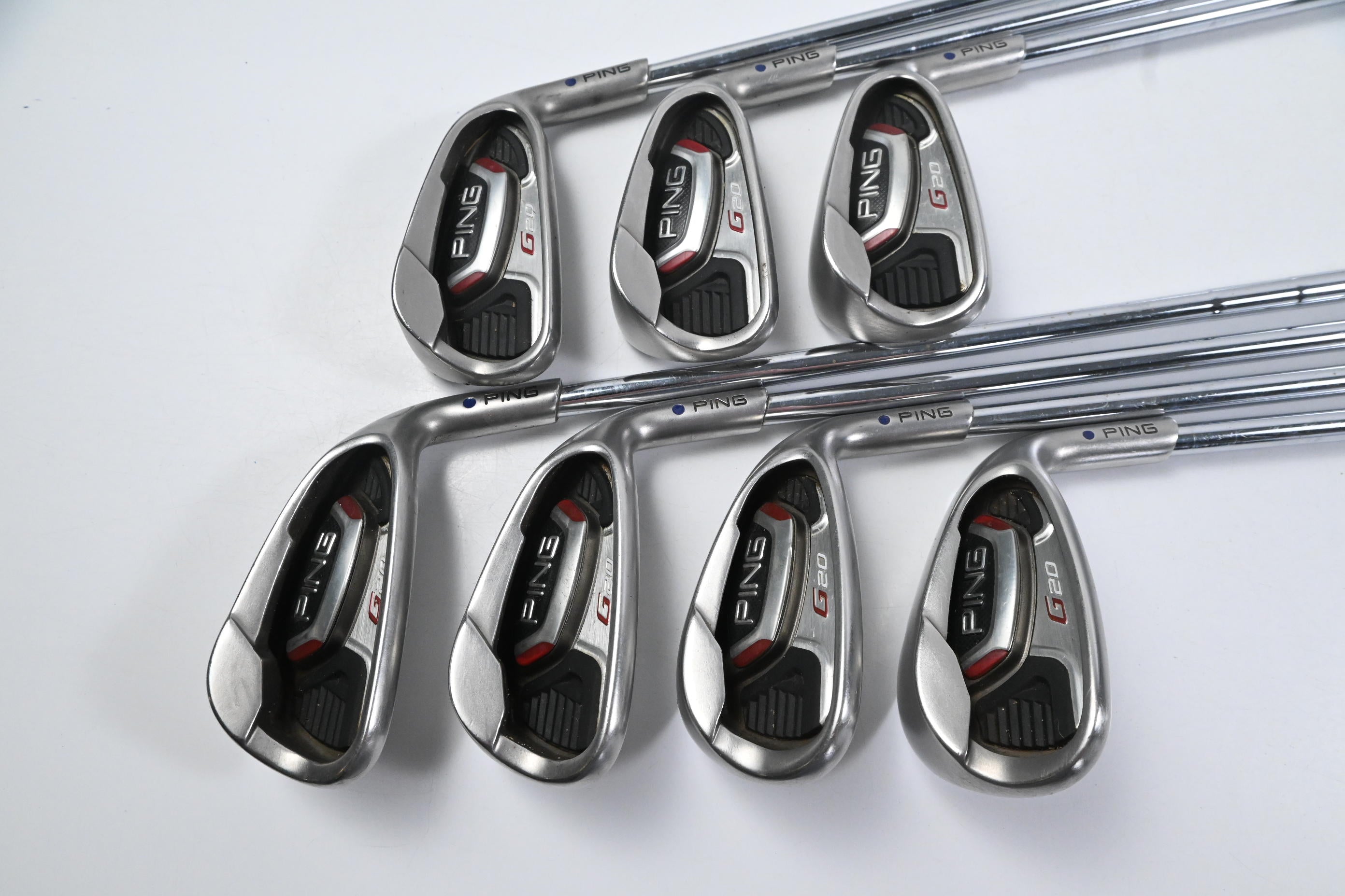 Ping G20 Irons / 6-PW+SW+LW / Black Dot / Senior Flex Ping CFS Shafts
