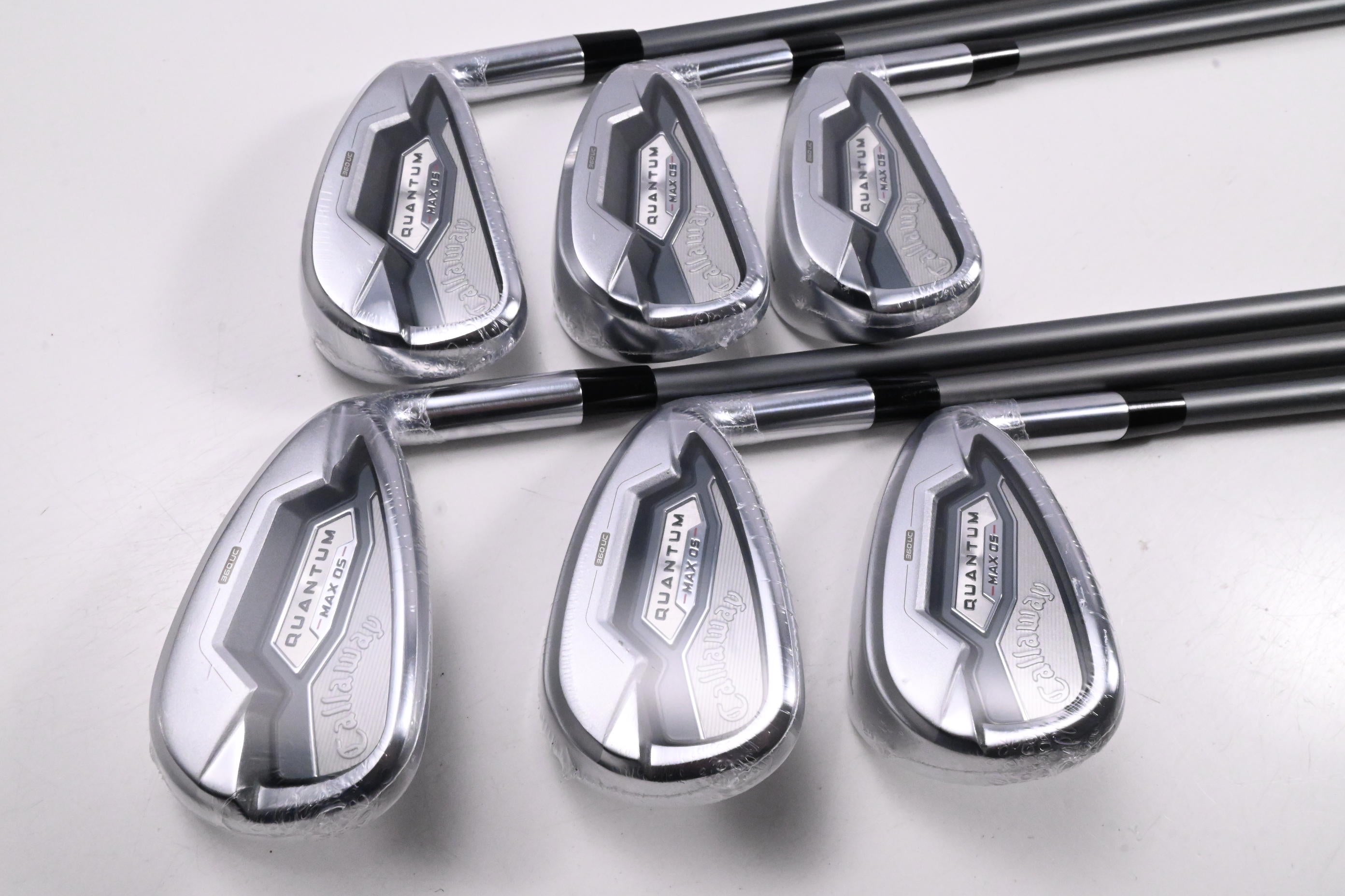 Callaway Quantum Max OS Irons / 5-PW / Regular Flex Denali Frost Silver 60