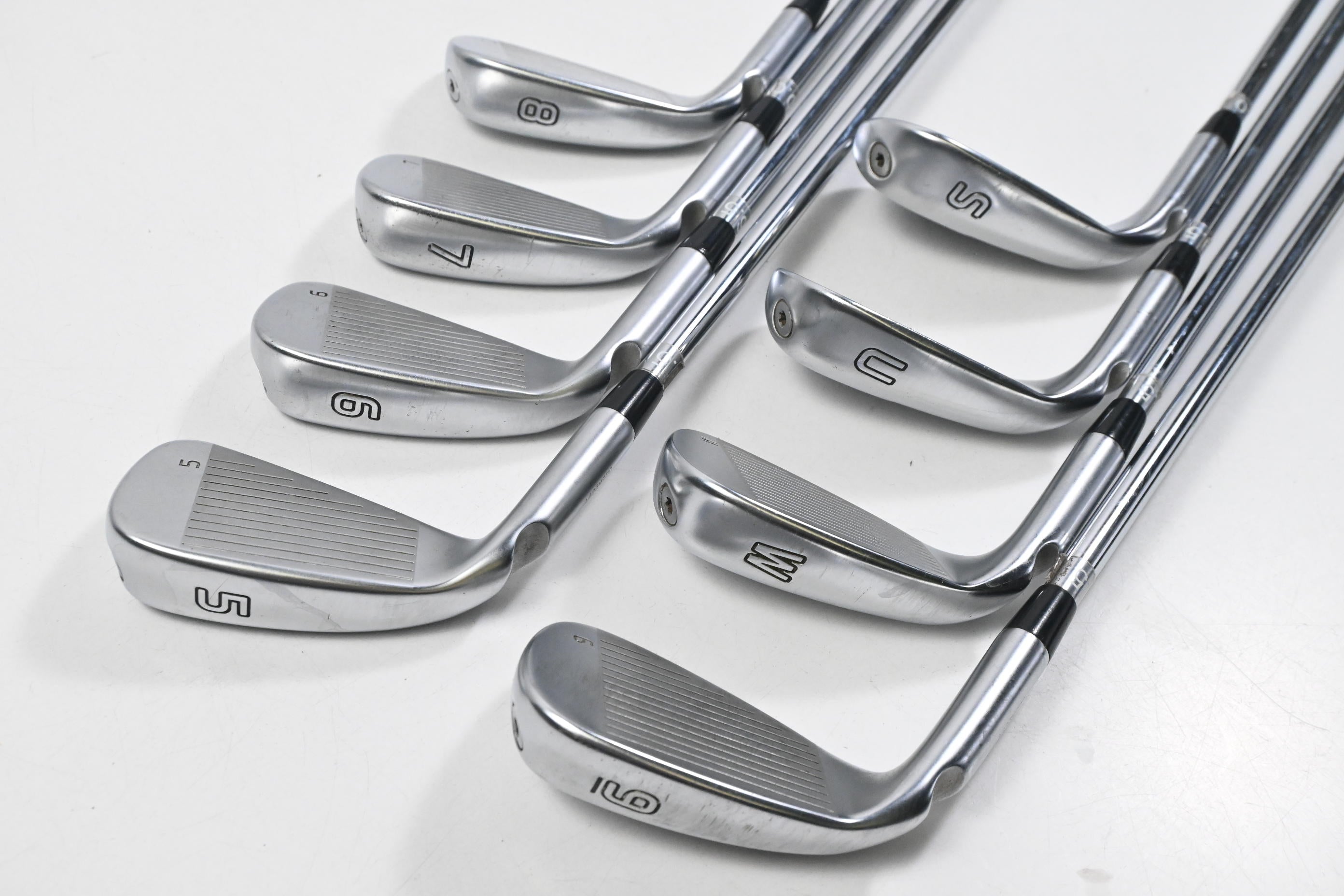 Ping G425 Irons / 5-PW+GW+SW / Blue Dot / Regular Flex Ping AWT 2.0 Shafts