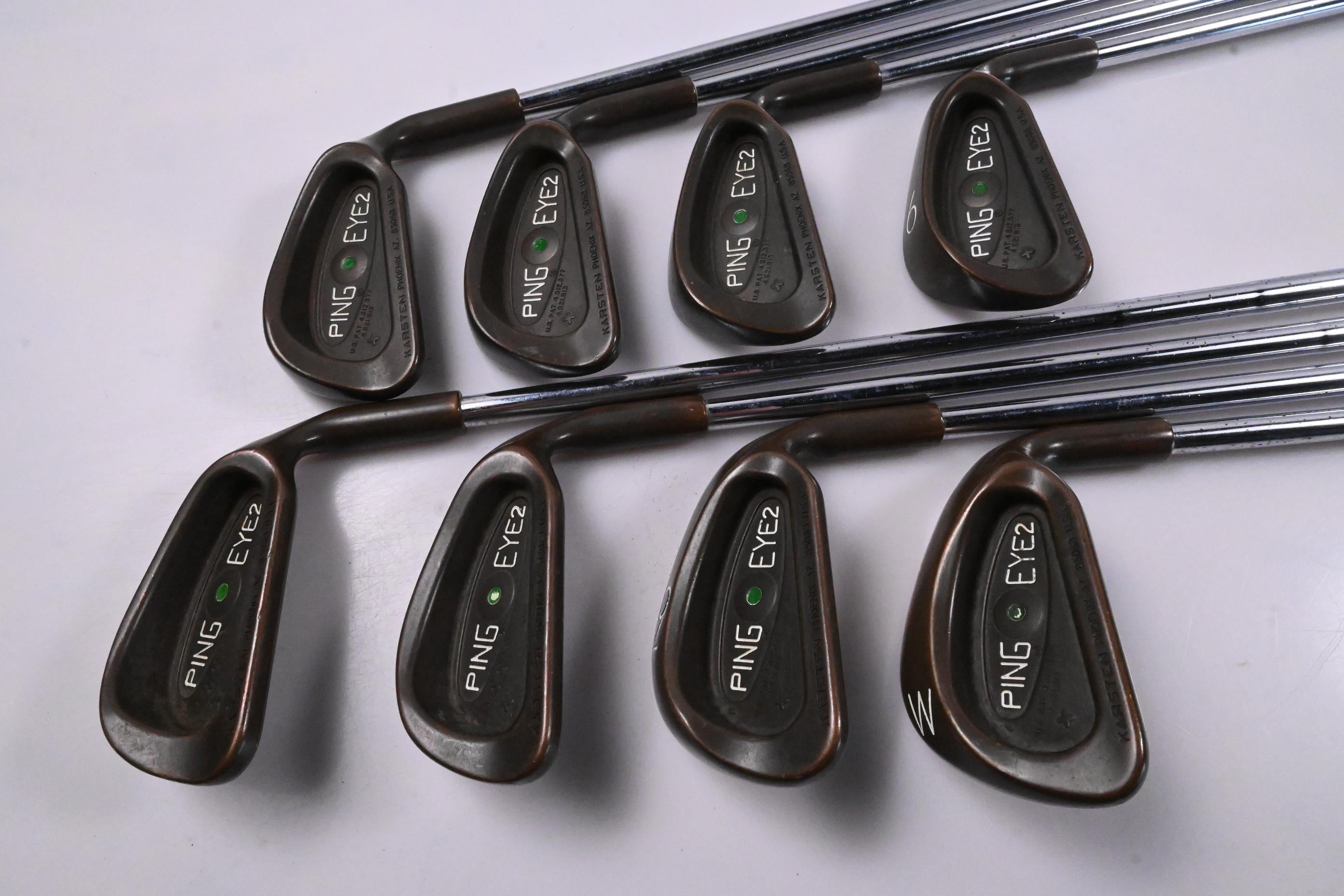 Ping Eye 2 + BeCu Irons / 3-PW / Green Dot / Stiff Flex Ping JZ Shafts