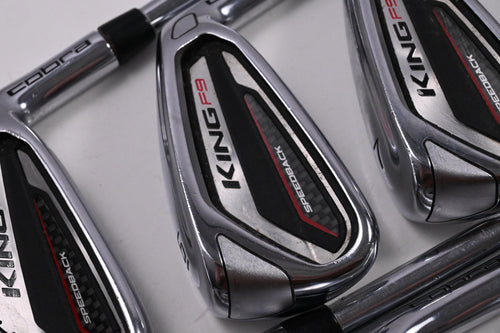 Cobra King F9 Irons / 5-PW+GW+SW / Regular Flex KBS Tour 90 Shafts