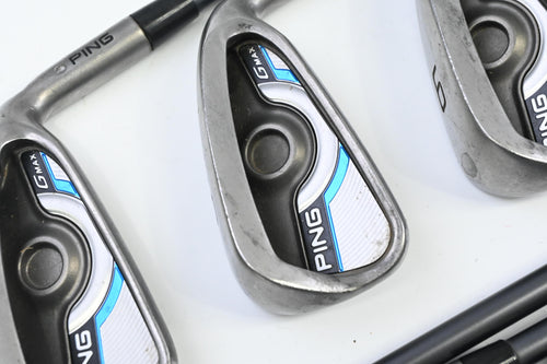 Ping GMax Irons / 4-PW+UW+SW / Silver Dot / Senior Flex Ping CFS 65 Shaft