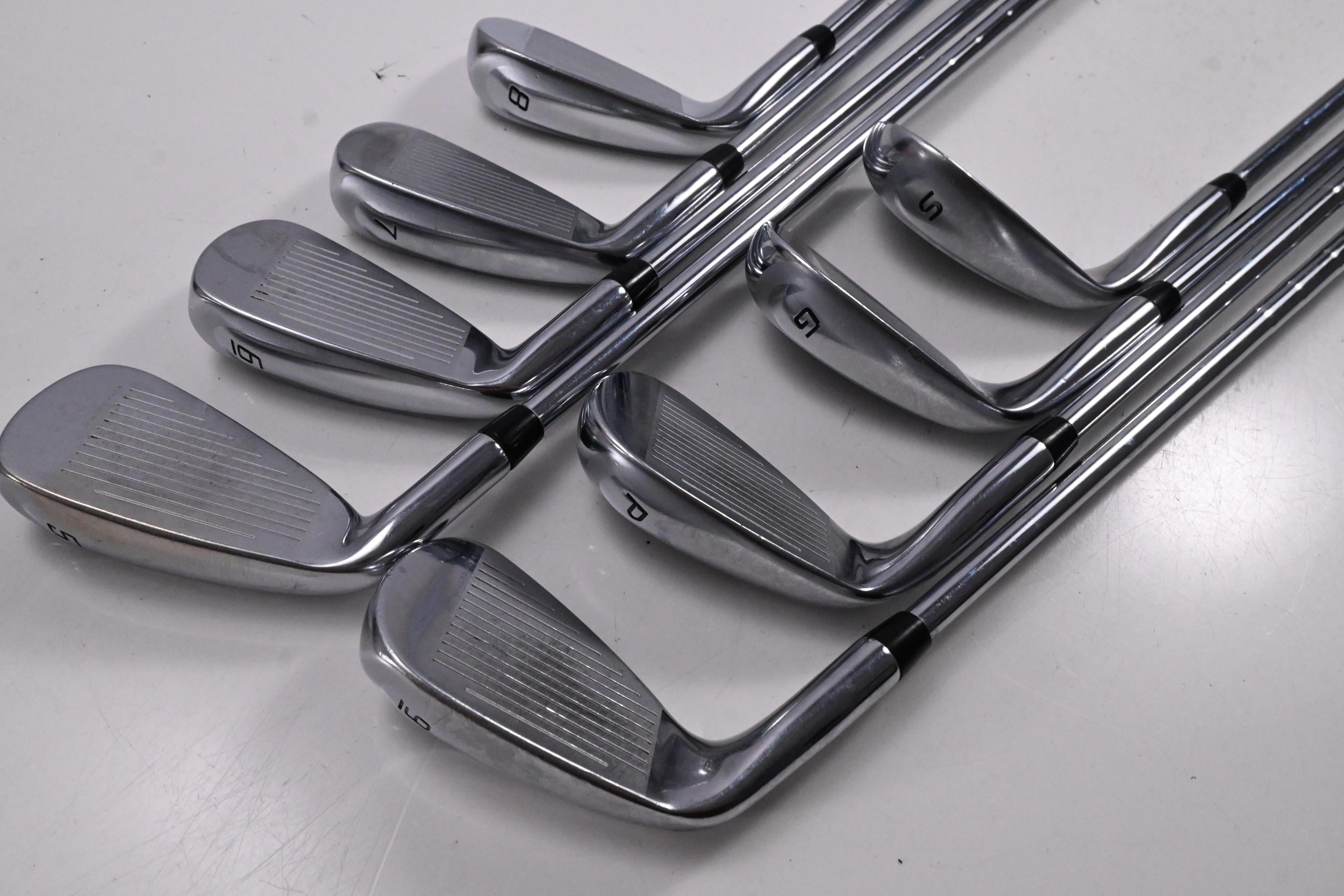 Cobra King F9 Irons / 5-PW+GW+SW / Regular Flex KBS Tour 90 Shafts