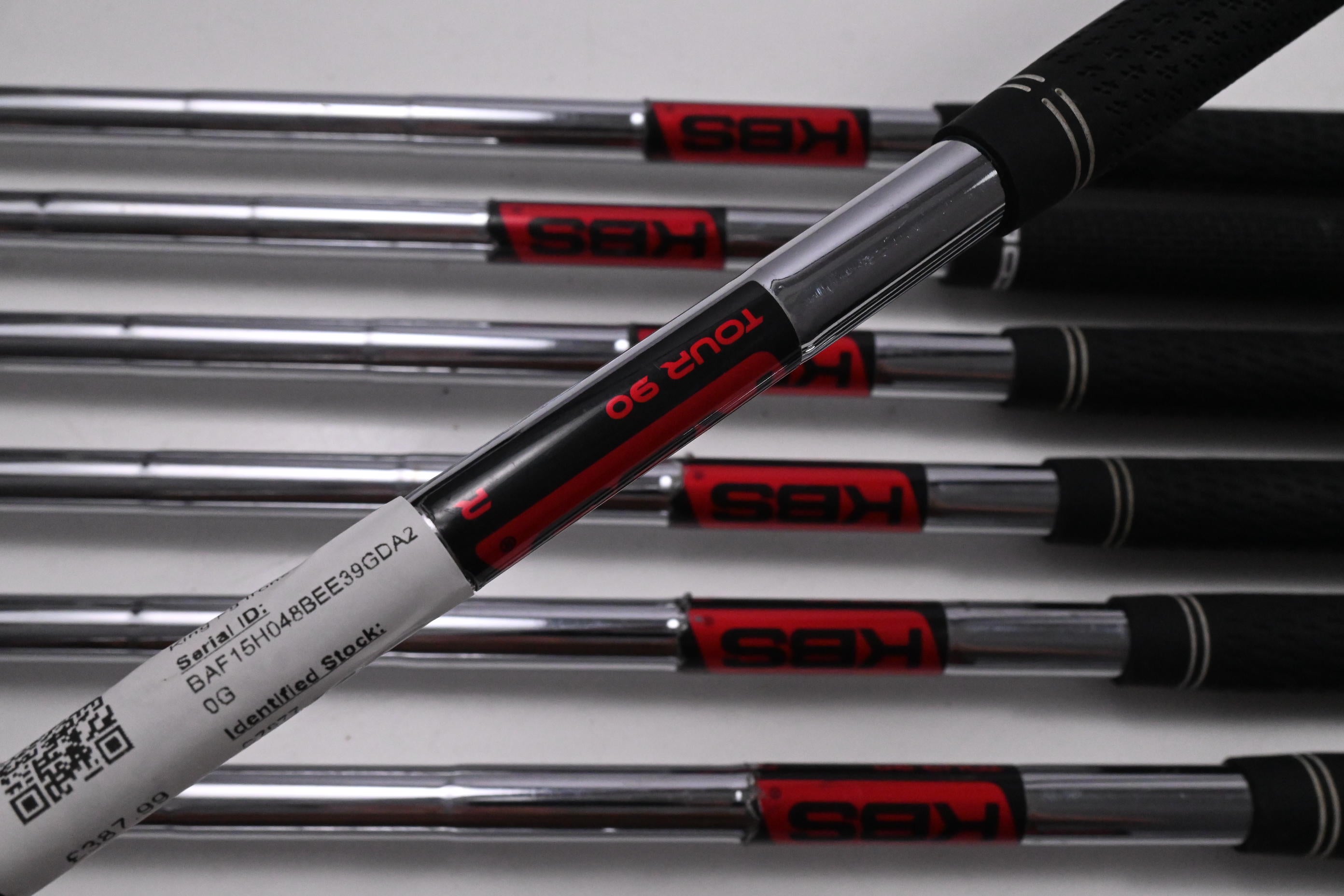 Cobra King F9 Irons / 5-PW+GW+SW / Regular Flex KBS Tour 90 Shafts
