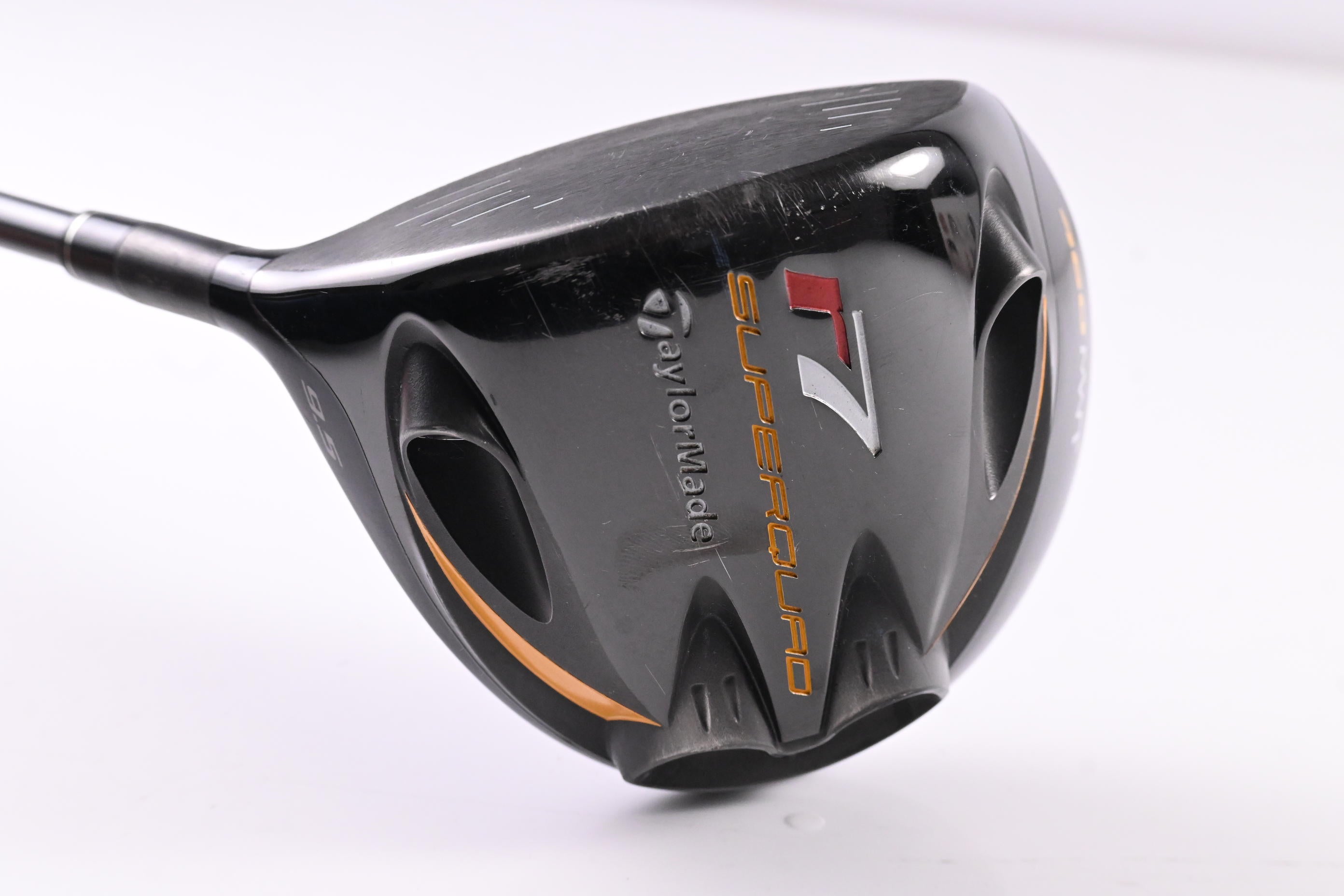 Left Hand Taylormade R7 Superquad Driver / 9.5 Degree / Stiff Flex Reax 65 Shaft