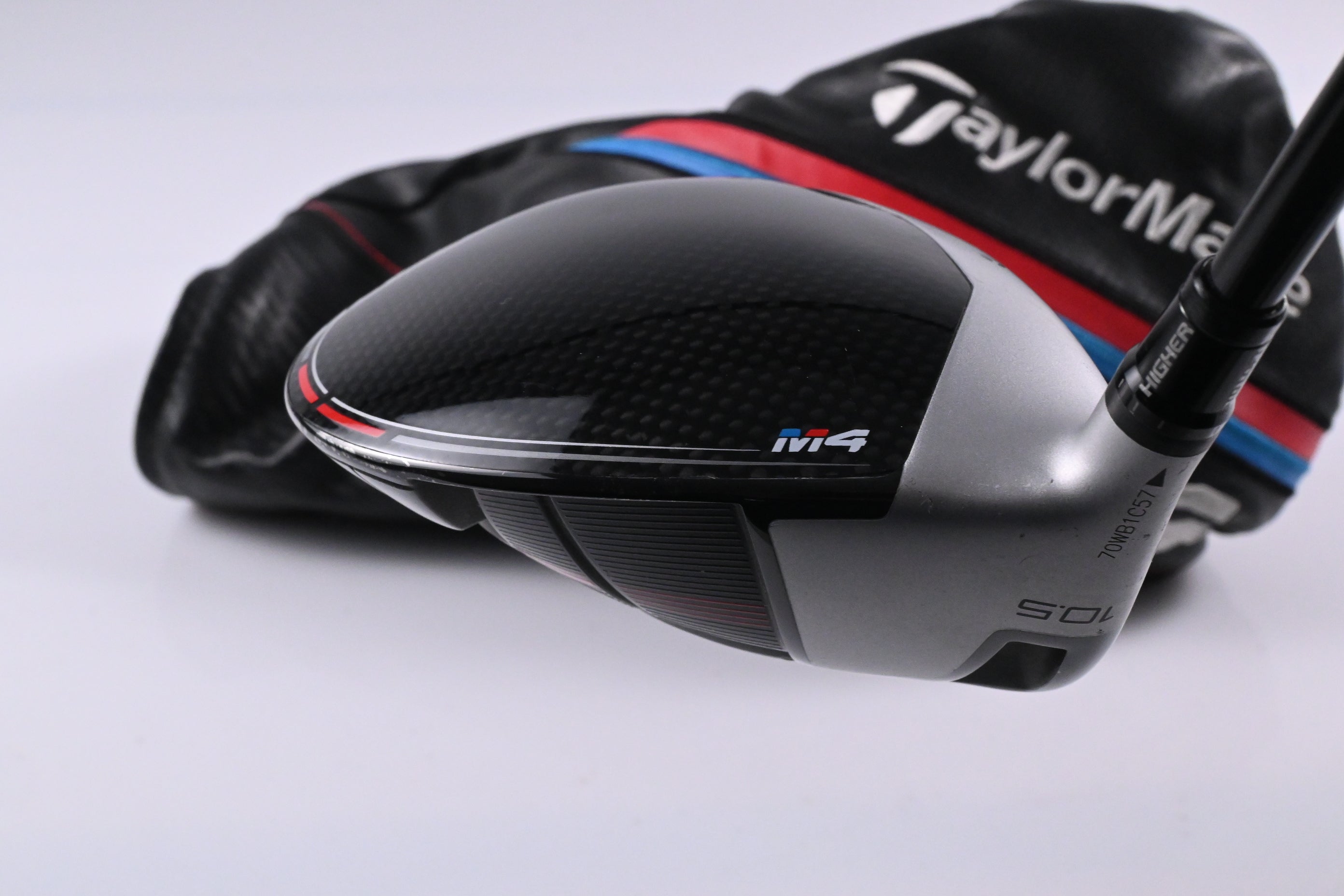 Left Hand Taylormade M4 Driver / 10.5 Degree / Regular Flex Atmos Red 5 Shaft