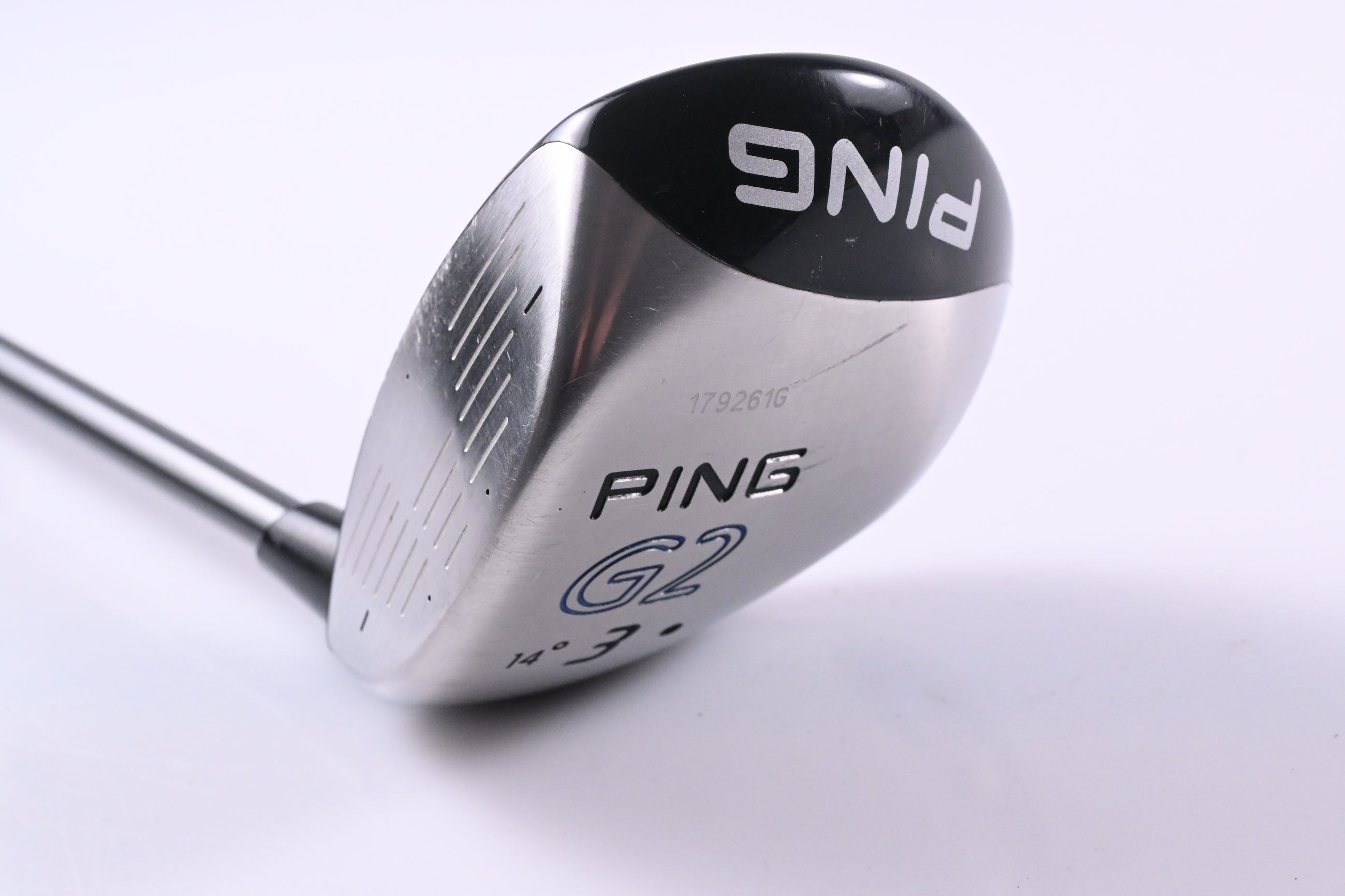 Left Hand Ping G2 #3 Wood / 14 Degree / Stiff Flex Ping TFC 100 Shaft
