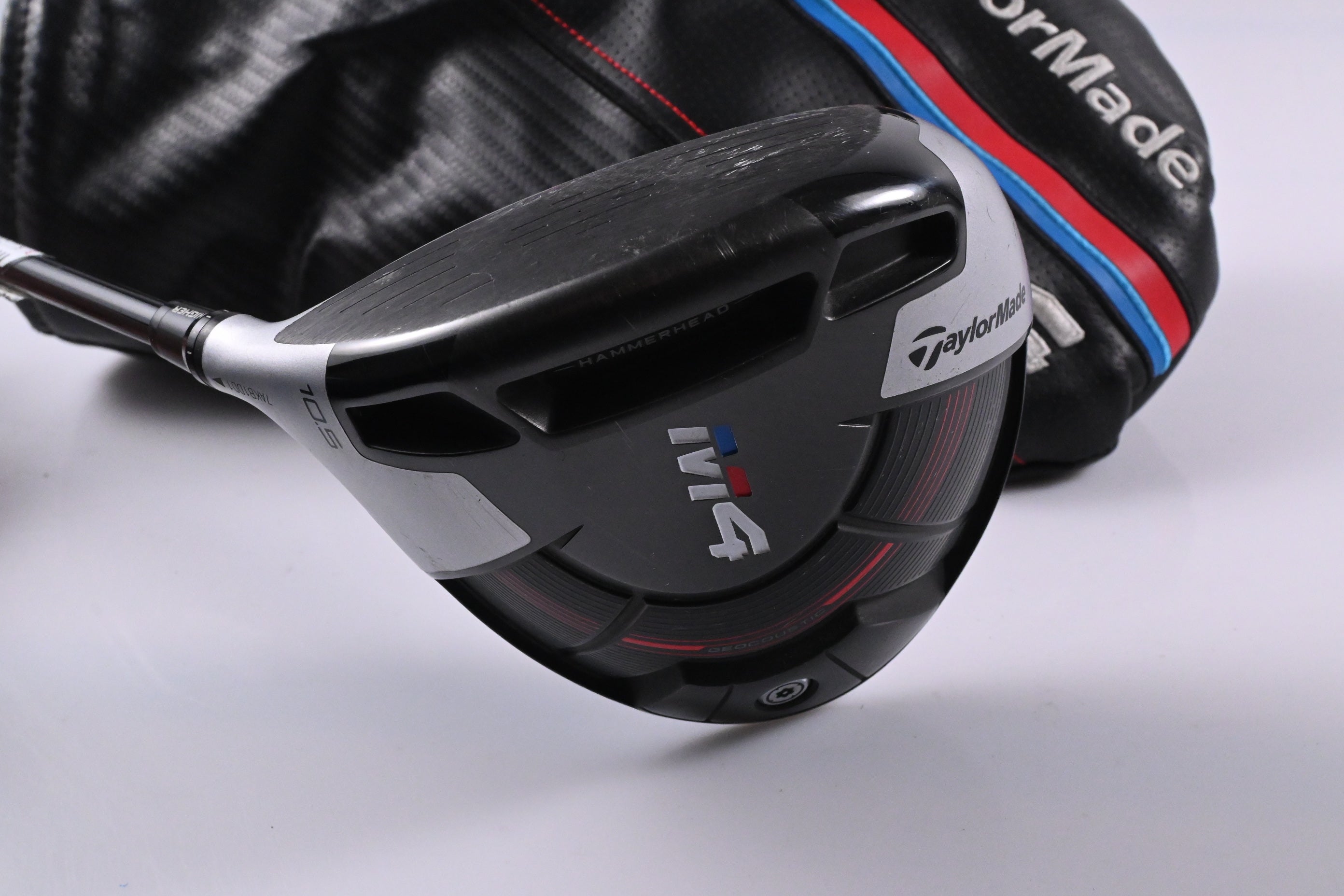 Left Hand Taylormade M4 Driver / 10.5 Degree / Regular Flex Atmos Red 5 Shaft