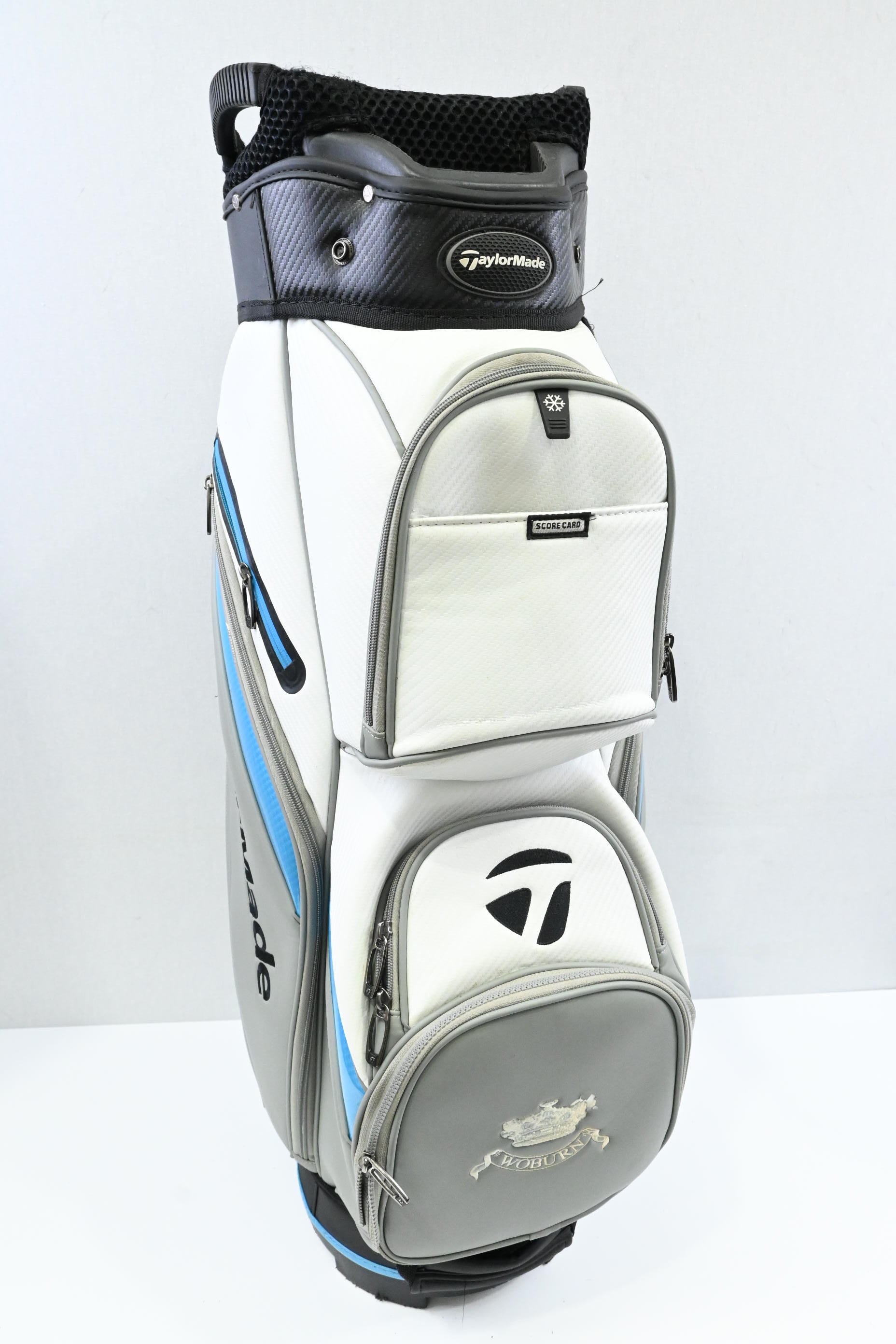 Taylormade Cart Bag / 14-Way Divider / Grey, White, Blue