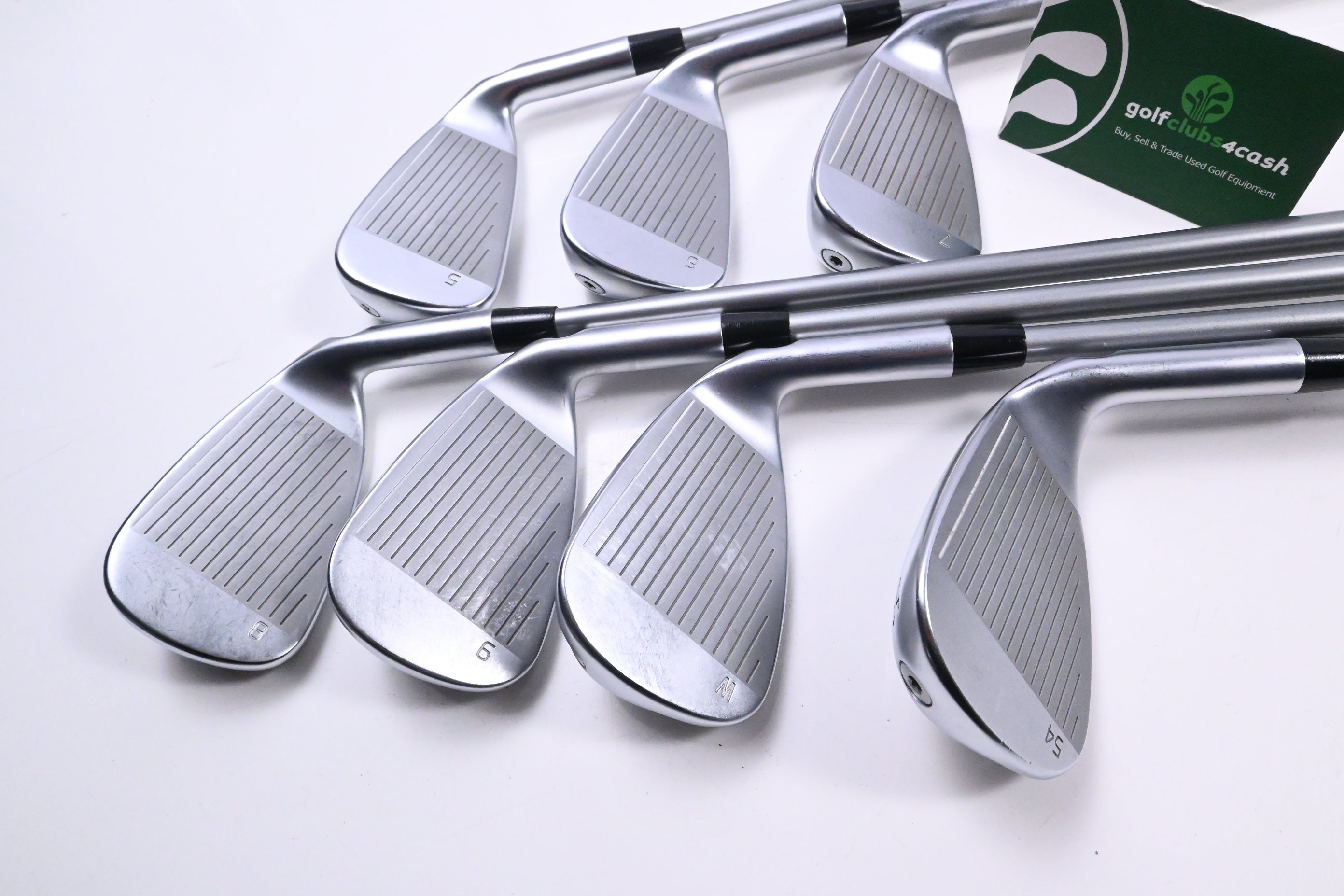 Left Hand Ping G430 Irons / 5-PW+54° / Black Dot / Senior Flex Alta Quick 35