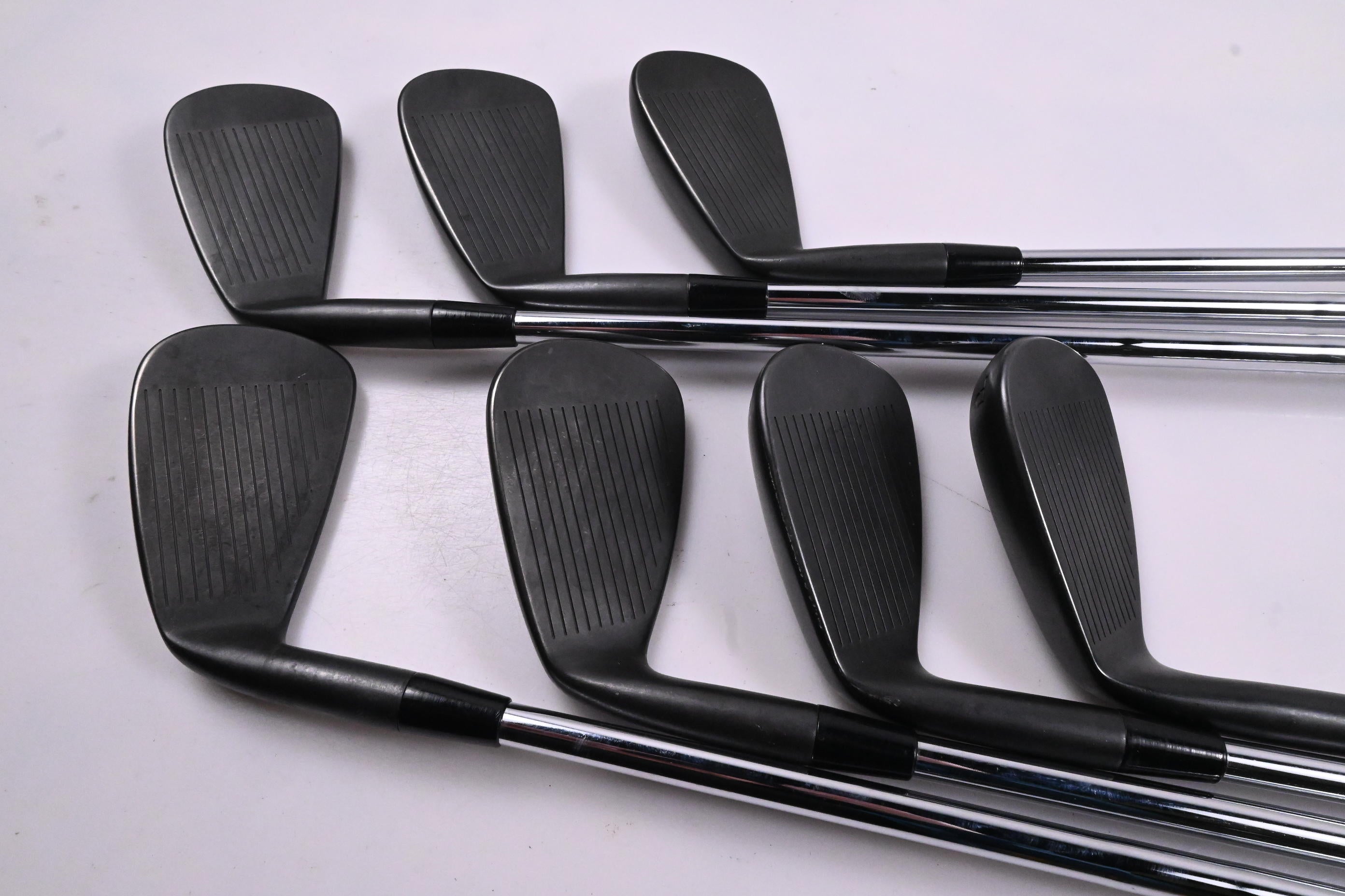 Cobra King Forged Tec 2023 Black Irons / 4-PW / Stiff Flex KBS $-Taper 120