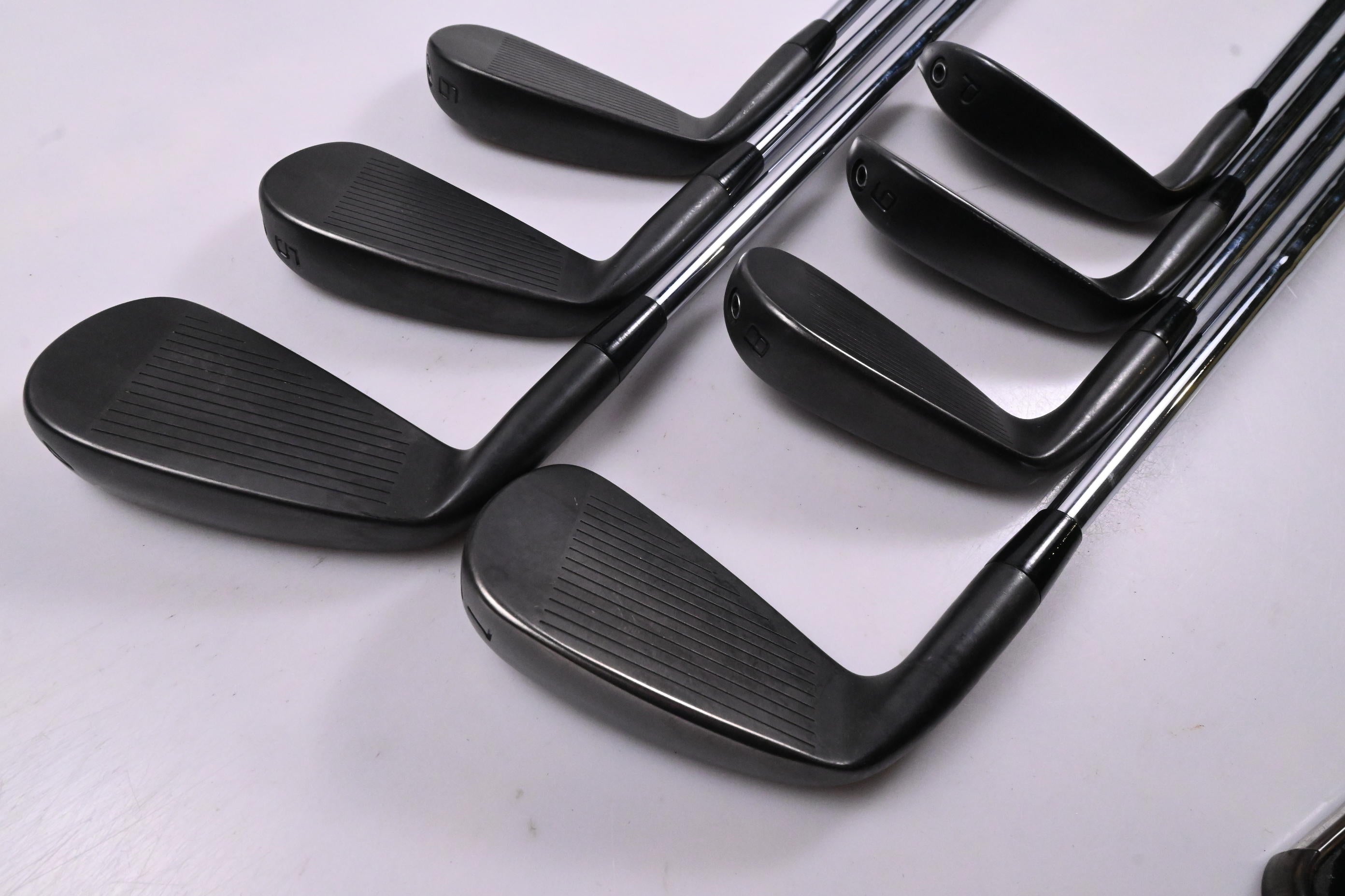 Cobra King Forged Tec 2023 Black Irons / 4-PW / Stiff Flex KBS $-Taper 120