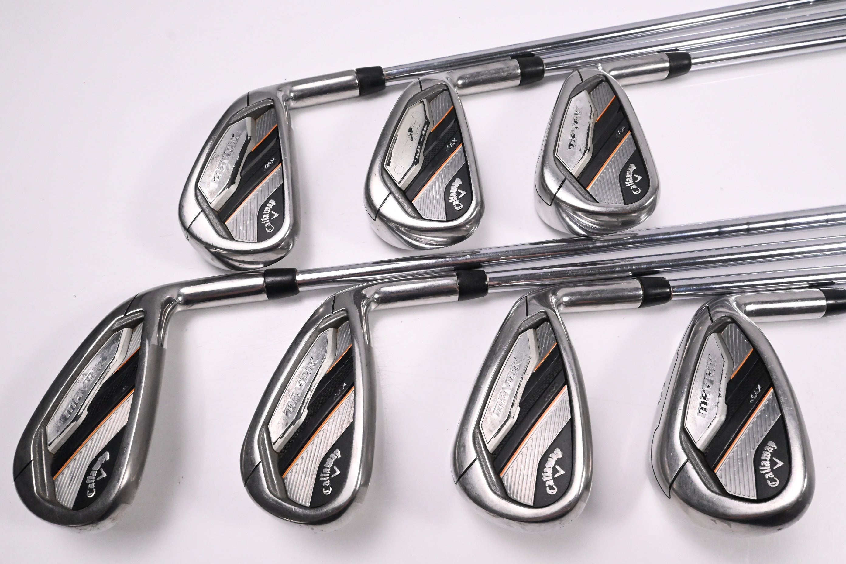 Callaway Mavrik Max Irons / 5-PW+SW / Stiff Flex KBS MAX 80 Shafts